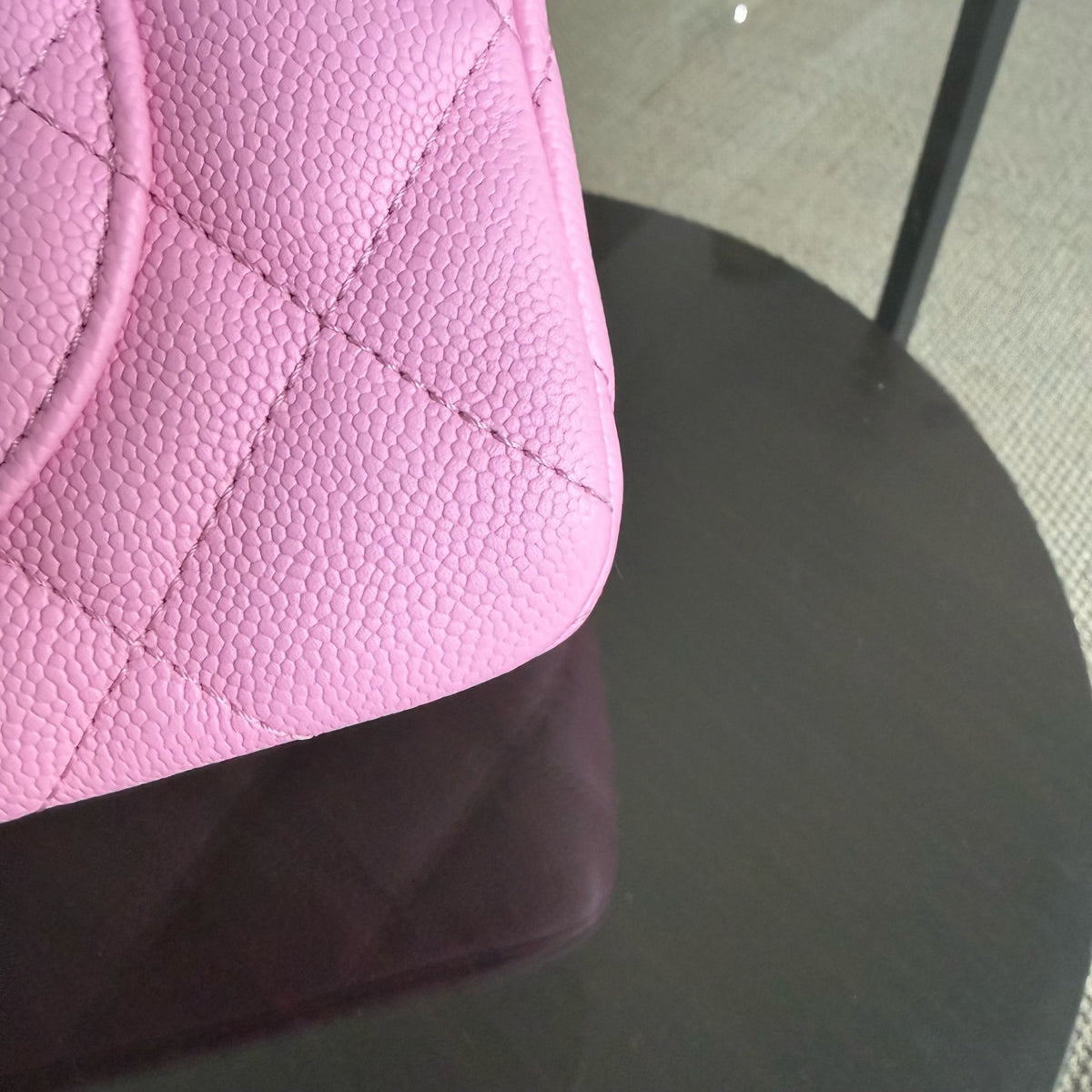Chanel Flap Medium 24CM Sweetheart 23P Adjustable Chain - Caviar Quilted Barbie Pink Gold Hardware Microchip