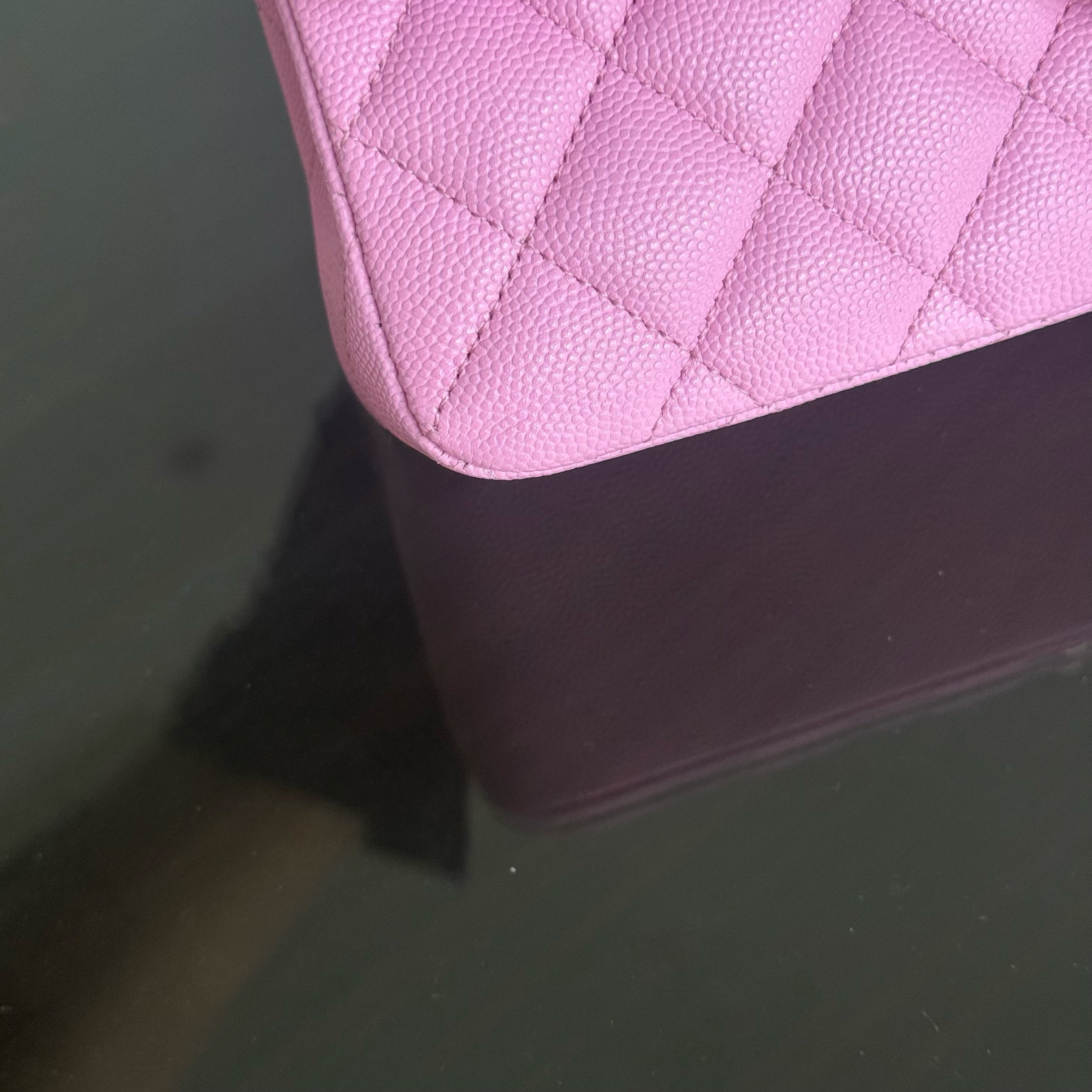 Chanel Classic Flap Small - Caviar 23CM Quilted Barbie Pink Light Gold Hardware Microchip