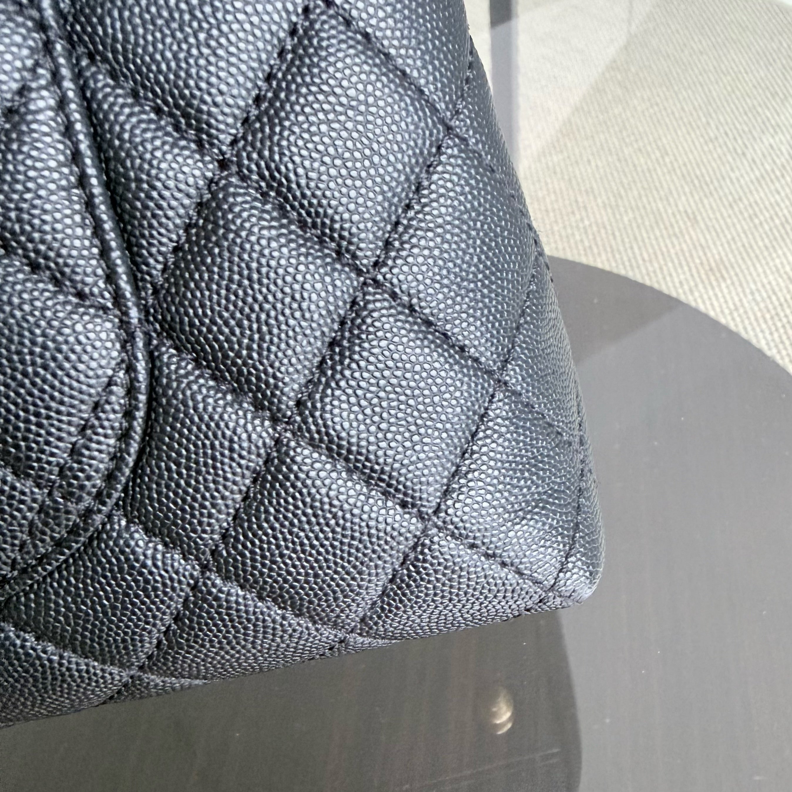 Chanel Coco Handle Medium - Caviar 29CM Quilted Black Gold Hardware Series 27