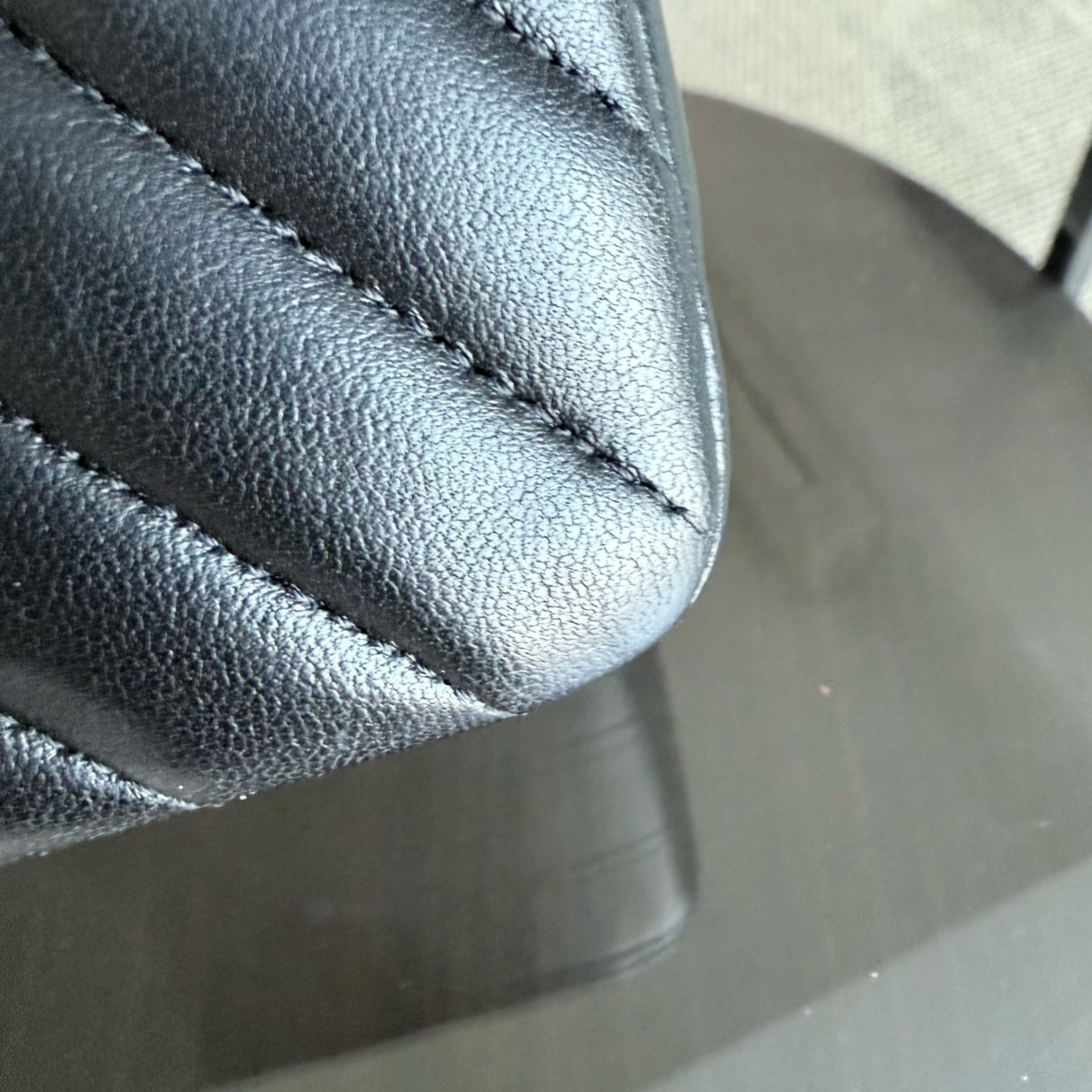 Chanel Classic Flap Medium - 25CM Chevron Lambskin Black Gold Hardware Series 27