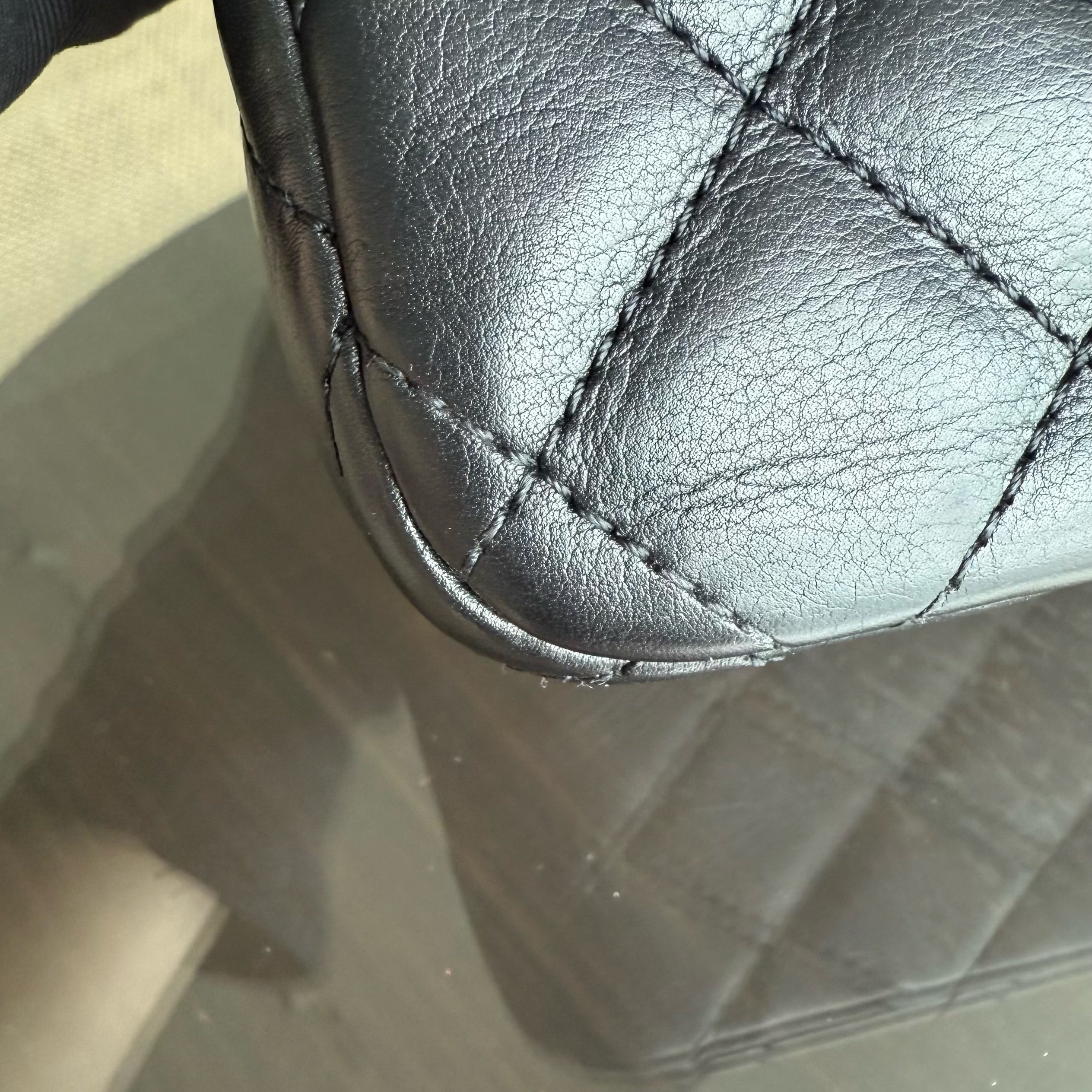 Chanel Classic Flap Seasonal  Medium- Rock The Corner Quilted Calfskin Black Gold Hardware Series 24