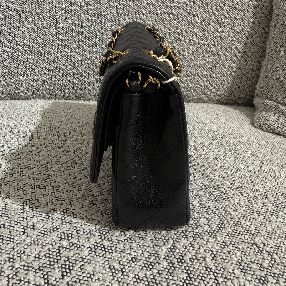 Chanel Classic Flap Medium - 25CM Quilted Caviar Black Gold Hardware