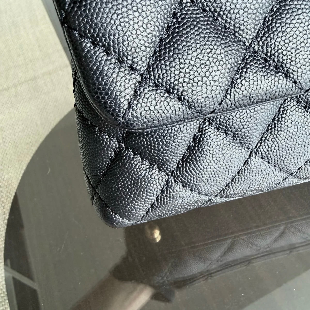 Chanel Coco Handle Small - Caviar Quilted Black Gold Hardware