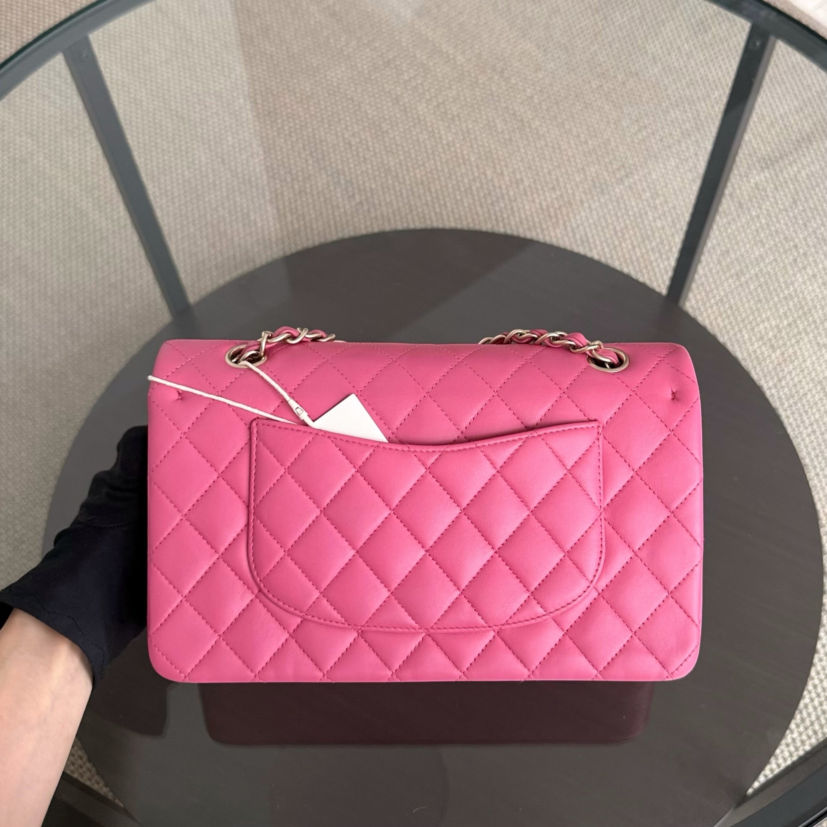 Chanel Classic Flap Medium - 25CM Quilted Lambskin Barbie Pink Gold Hardware Series 18