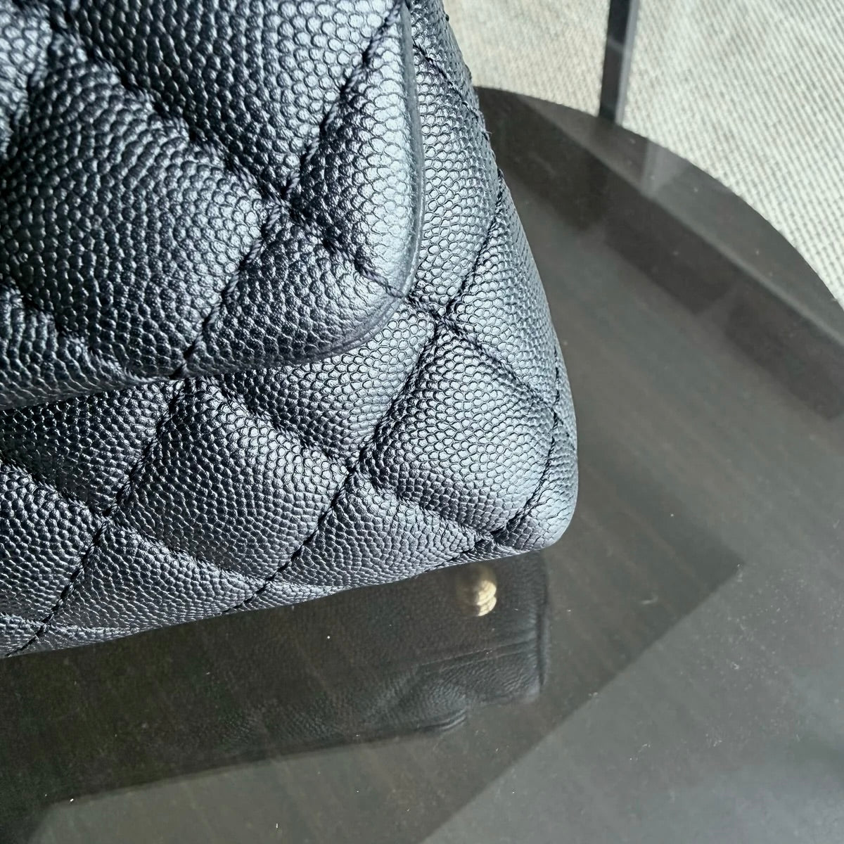 Chanel Coco Handle Small - Caviar Quilted Black Gold Hardware