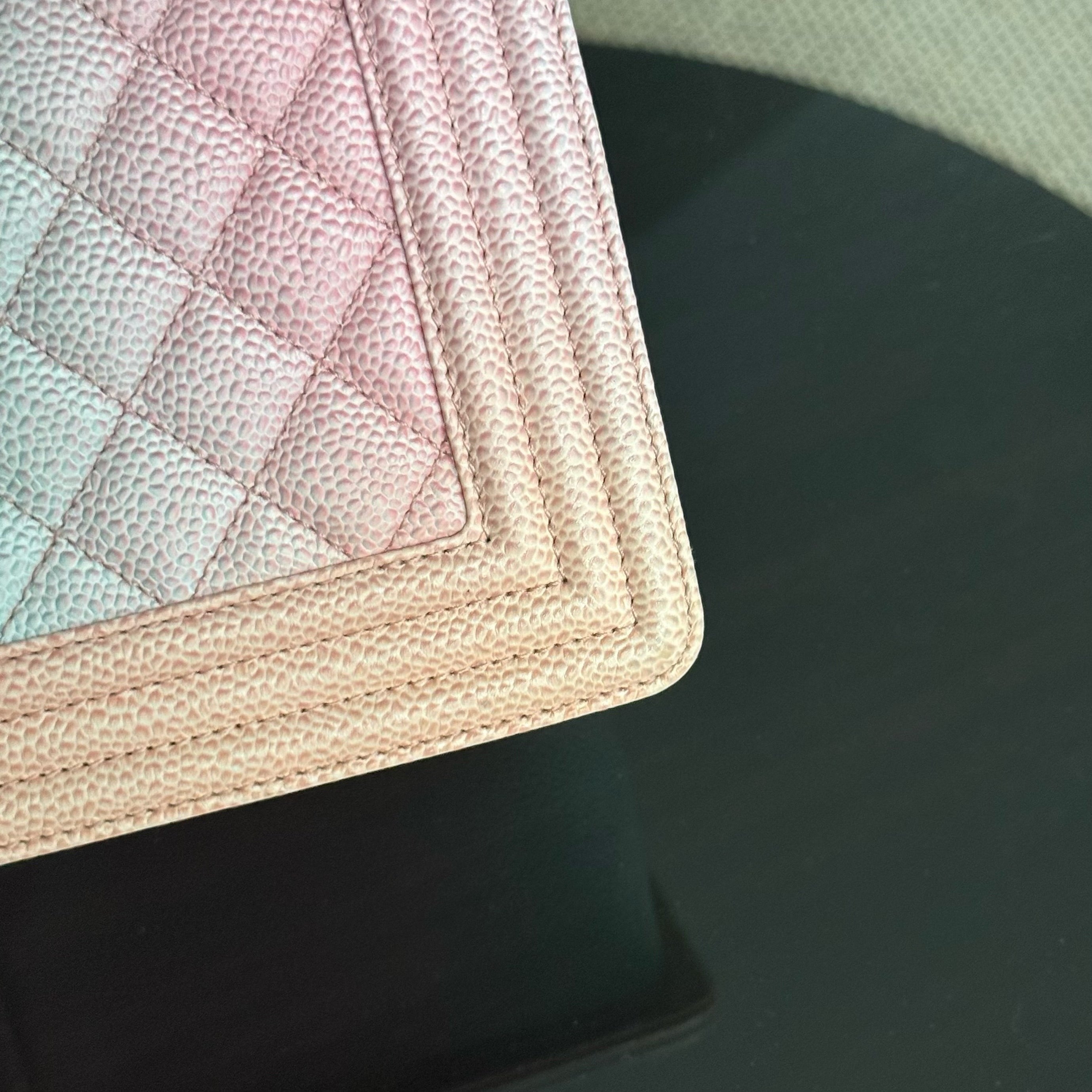 Chanel Boy Medium - Caviar 25CM Quilted Rainbow Limited Edition Series 25