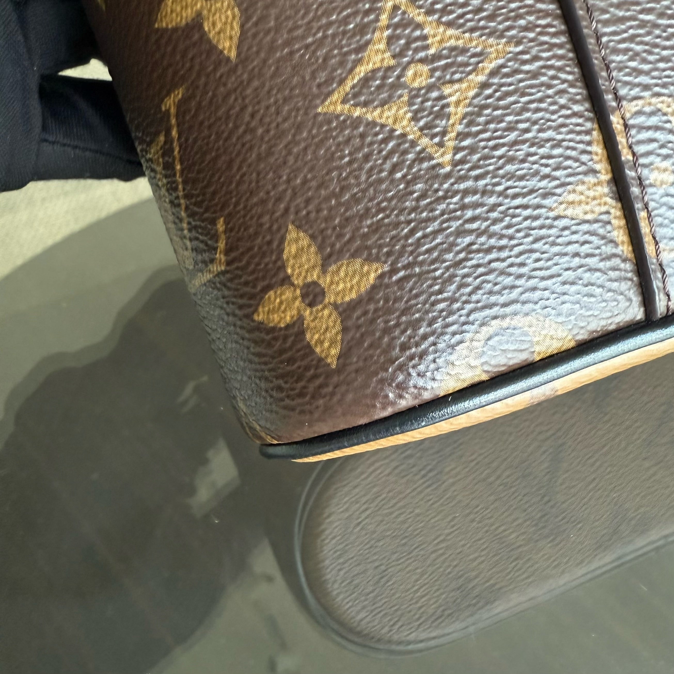 Louise Vuitton Vanity Chain Pouch Monogram