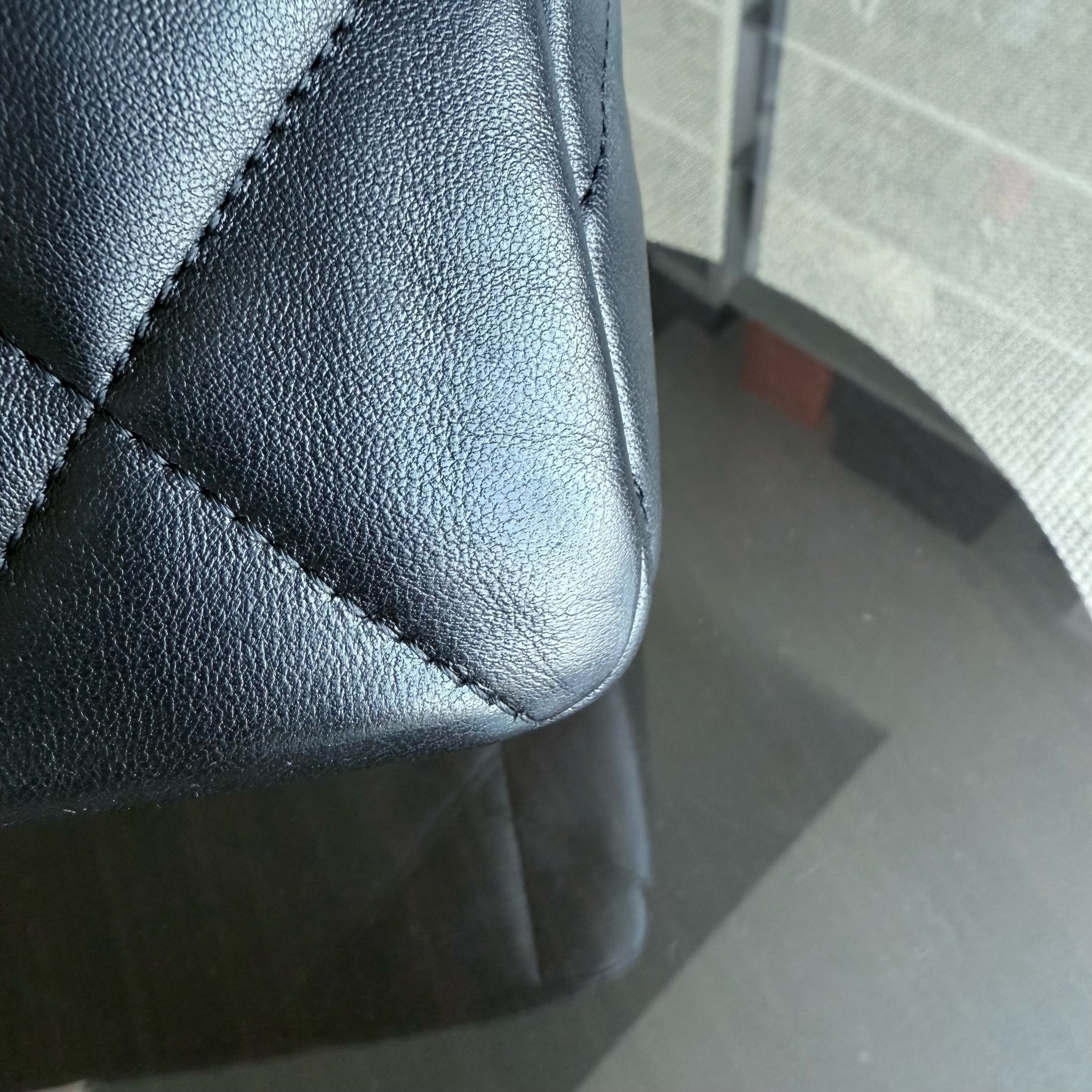 Chanel 19 Bag C19 Medium - Quilted Goatskin Black Two-Tone Gold Hardware Series 30