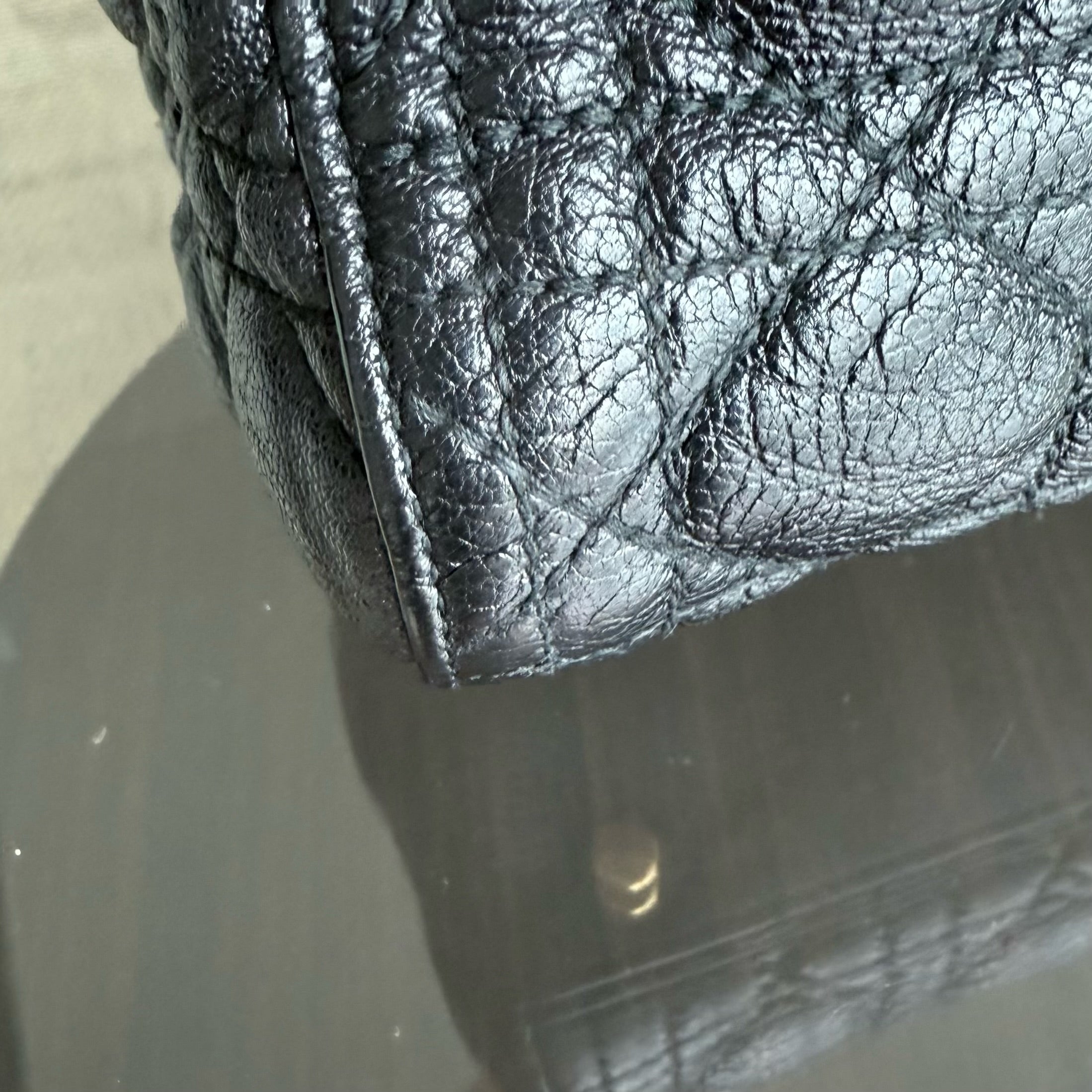 DIor Lady Large - Cannage Grained Calfskin Blush Gold Hardware NO STRAP