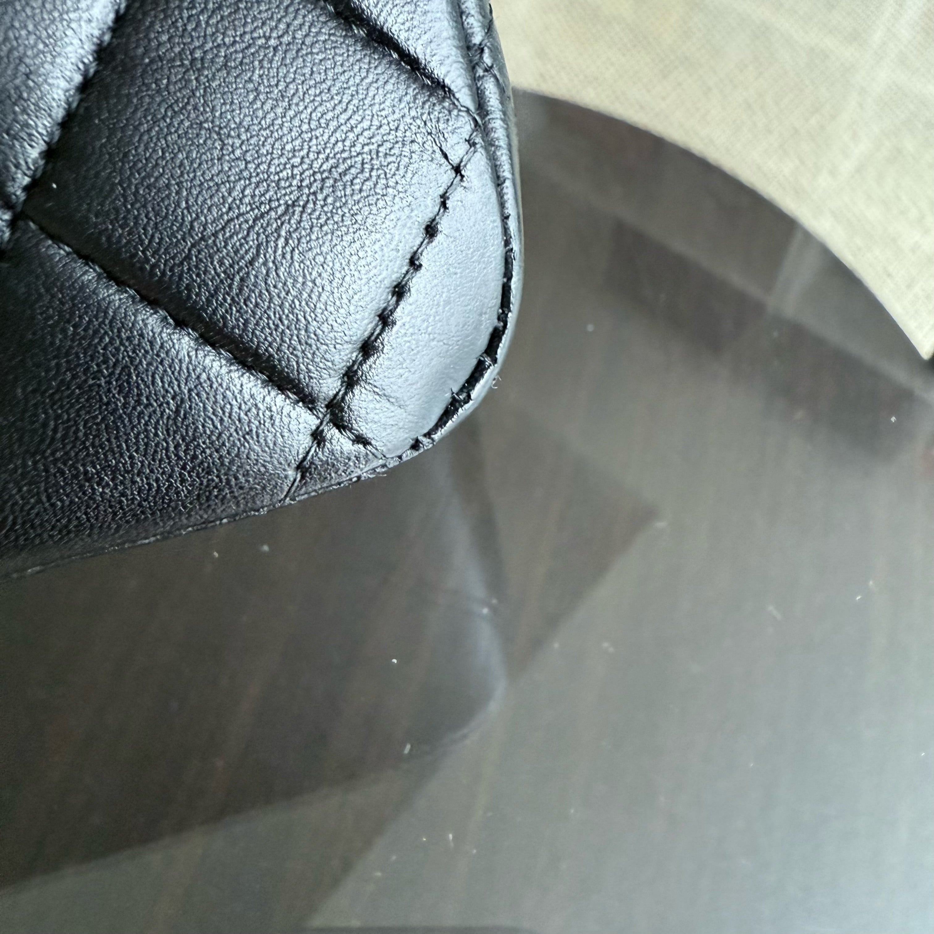 Chanel Classic Flap Medium - 25CM Quilted Lambskin Black Gold Hardware Series 13