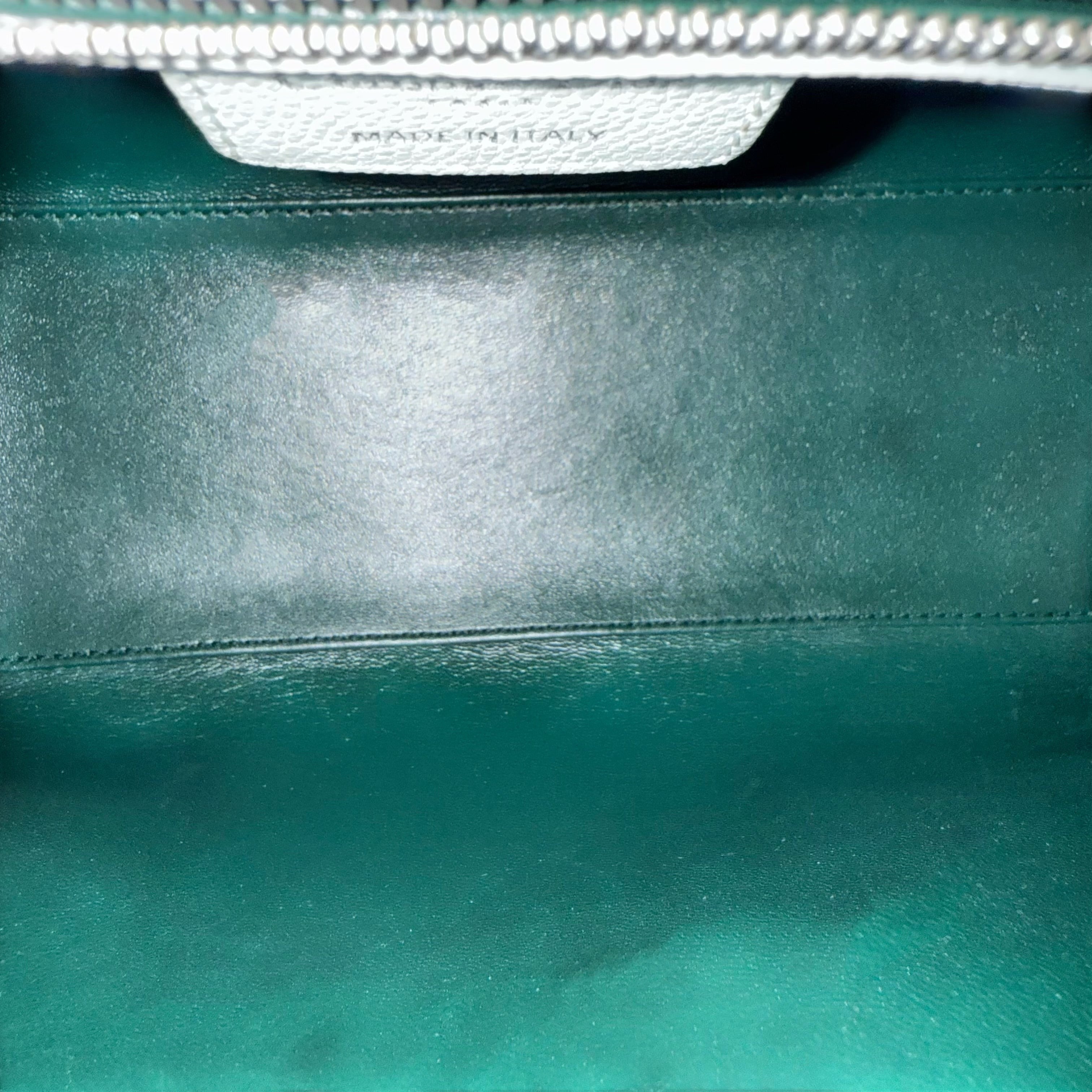 Dior Lady Medium Caviar - Grained Calfskin Cannage Glacier White Ice Blue Silver Hardware
