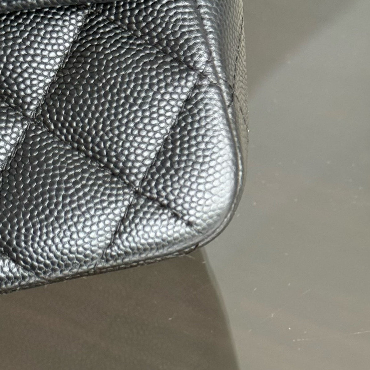 Chanel Classic Flap Mini Square - Caviar Quilted Black Silver Hardware Series 24