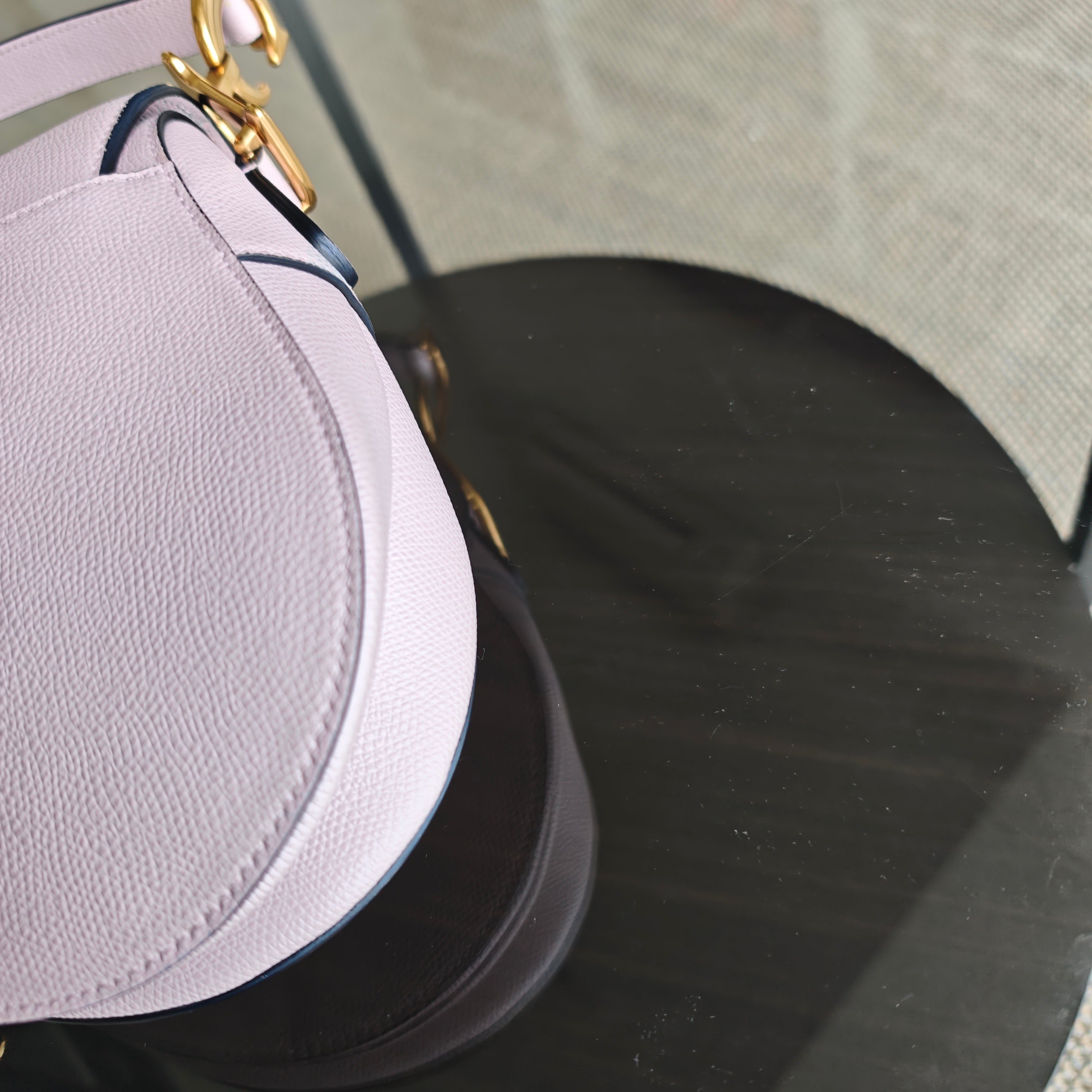 Dior Saddle Medium - Caviar Light Pink Gold Hardware