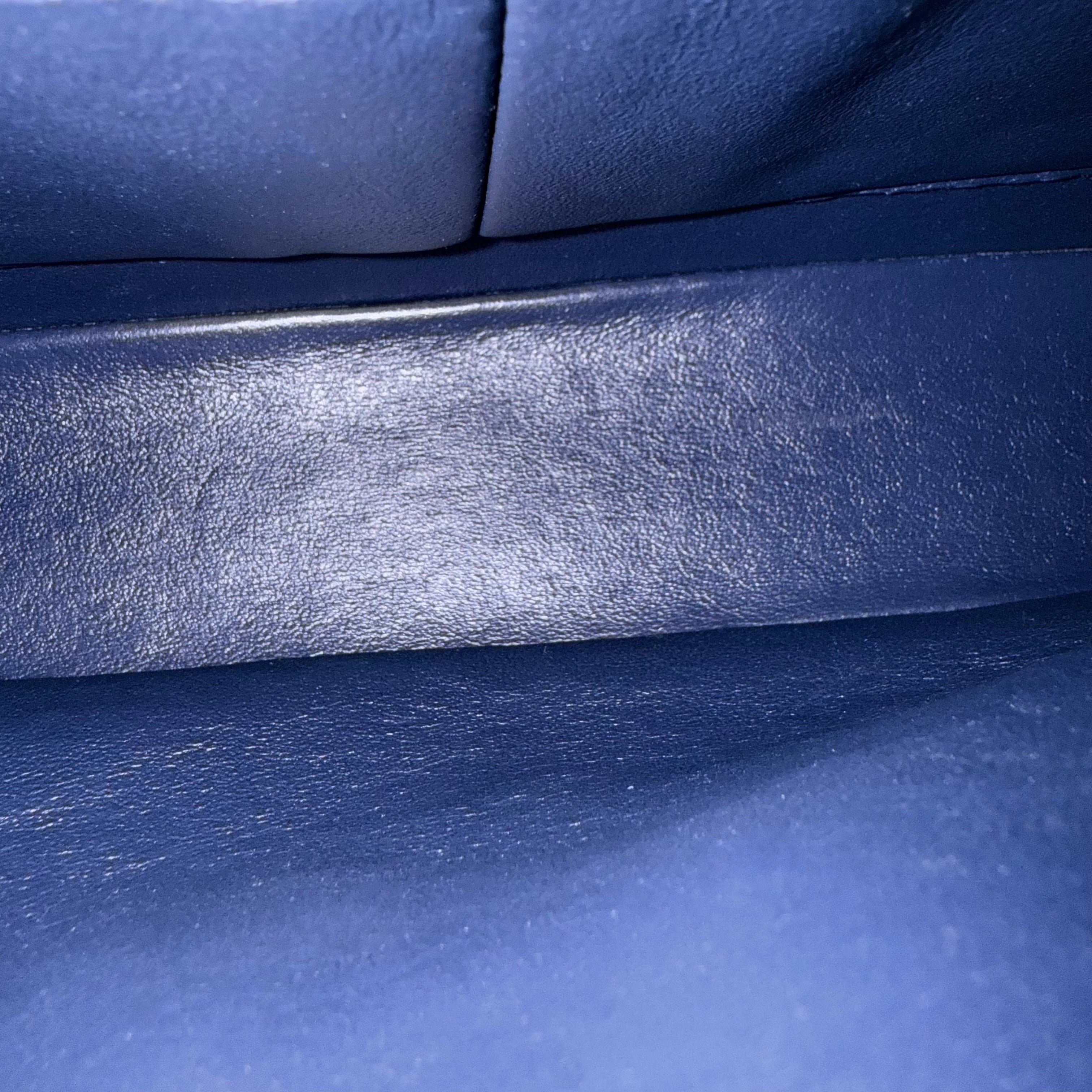 Chanel Classic Flap Medium - 25CM Quilted Lambskin Dark Blue Silver Hardware Series 22