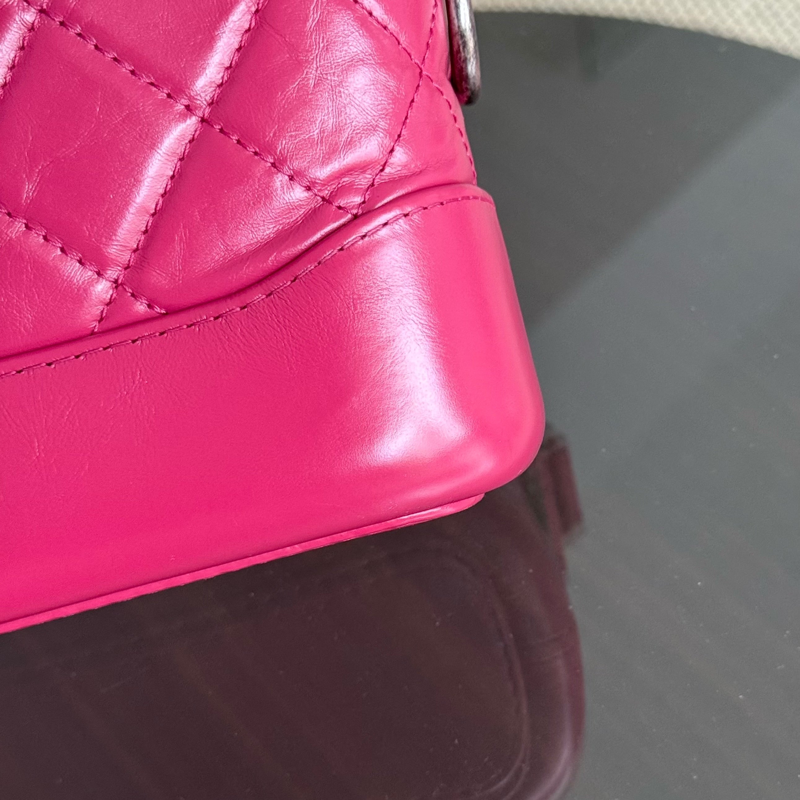 Chanel Gabrielle Small - Aged Calfskin Pink Mixed Gold Hardware Series 26