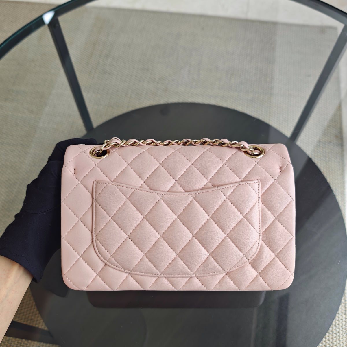 Chanel Classic Flap Small - Lambskin 23CM Light Pink Gold Hardware Series 23