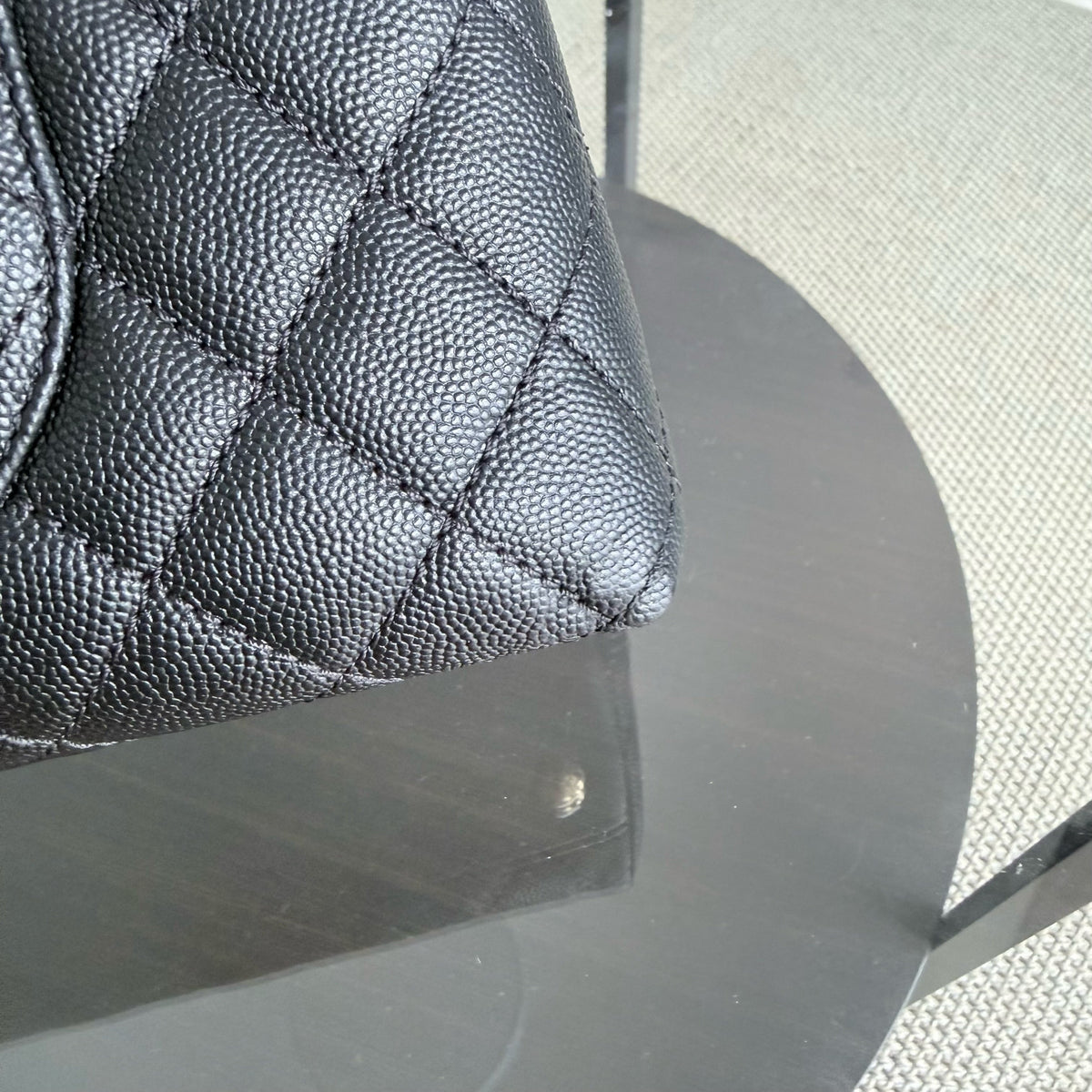 Chanel Coco Handle Medium - Caviar 29CM Quilted Black Gold Hardware Series 31