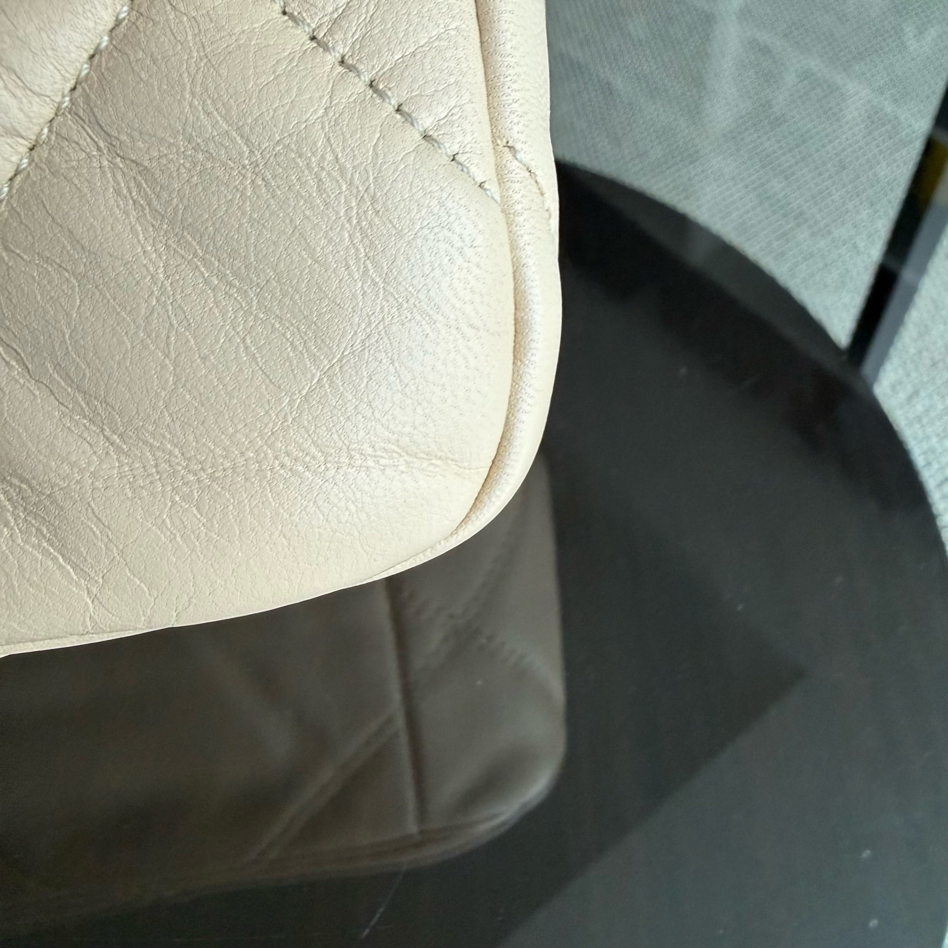 Chanel 19 Bag  Small- C19 Quilted Goatskin Light Beige Cream Two-tone Hardware Series 30
