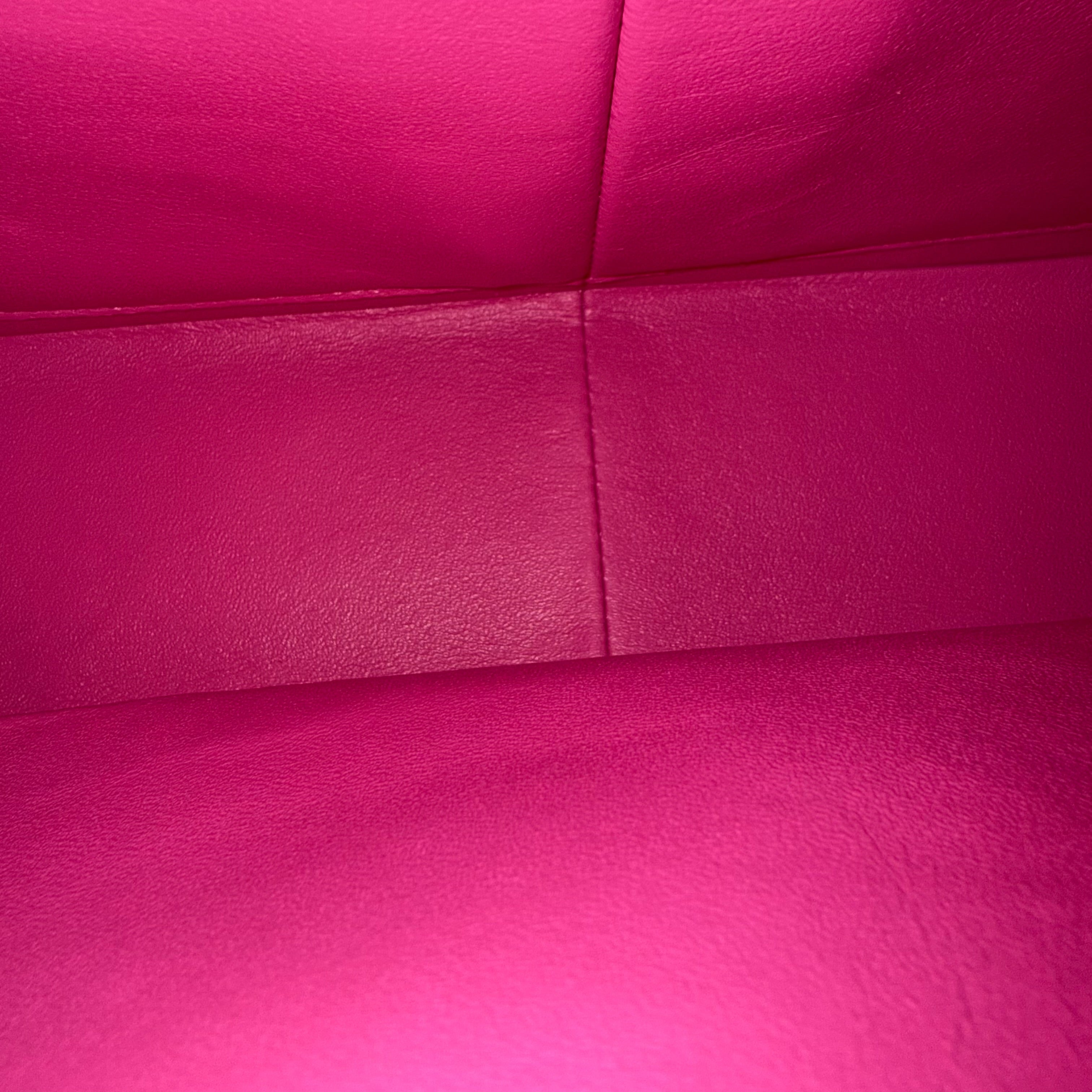 Chanel Classic Flap Jumbo - Caviar 30CM Double Flap Quilted Pink Grained Calfskin Silver Hardware Series 18