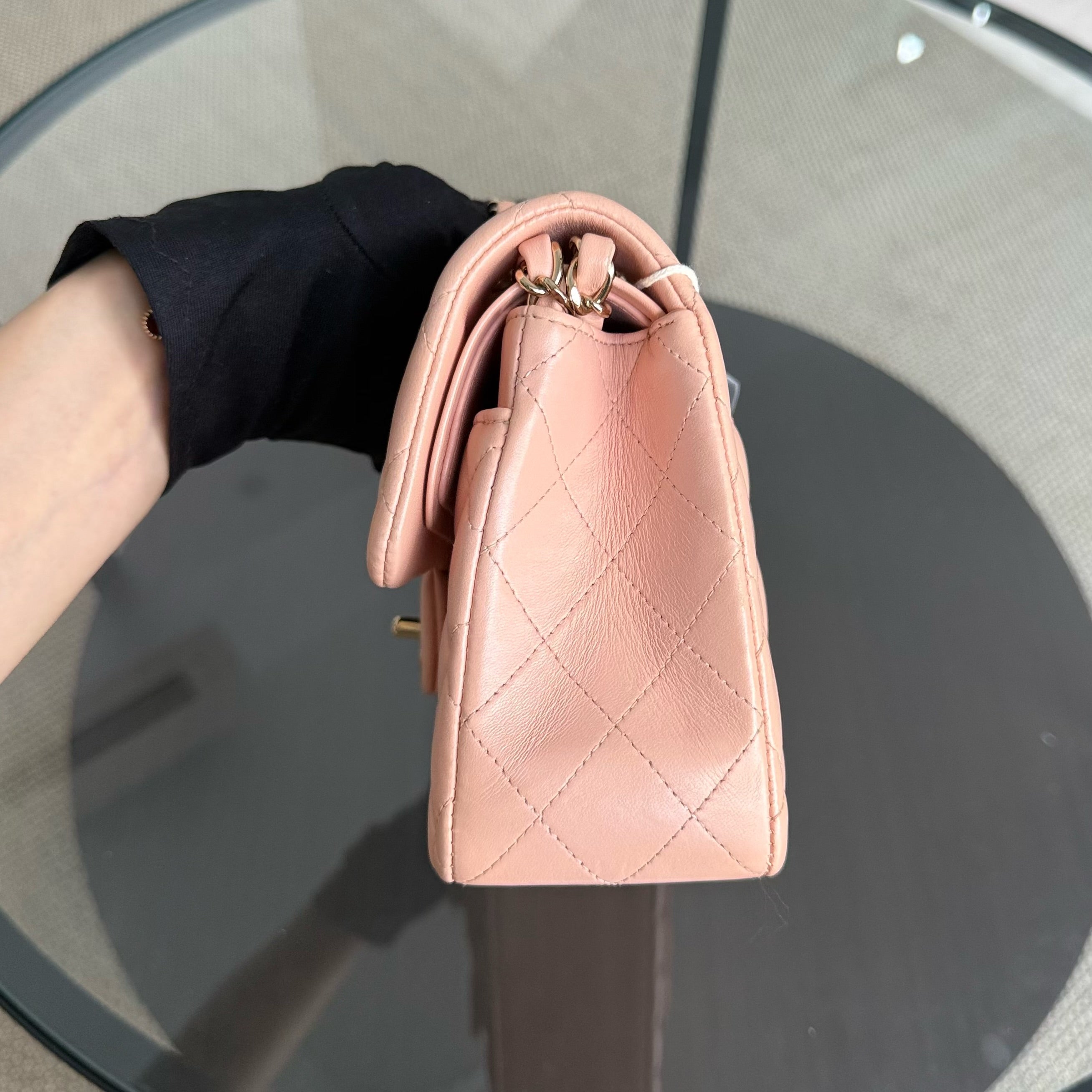 Chanel Classic Flap Small - Lambskin 23CM Light Pink Gold Hardware Series 31