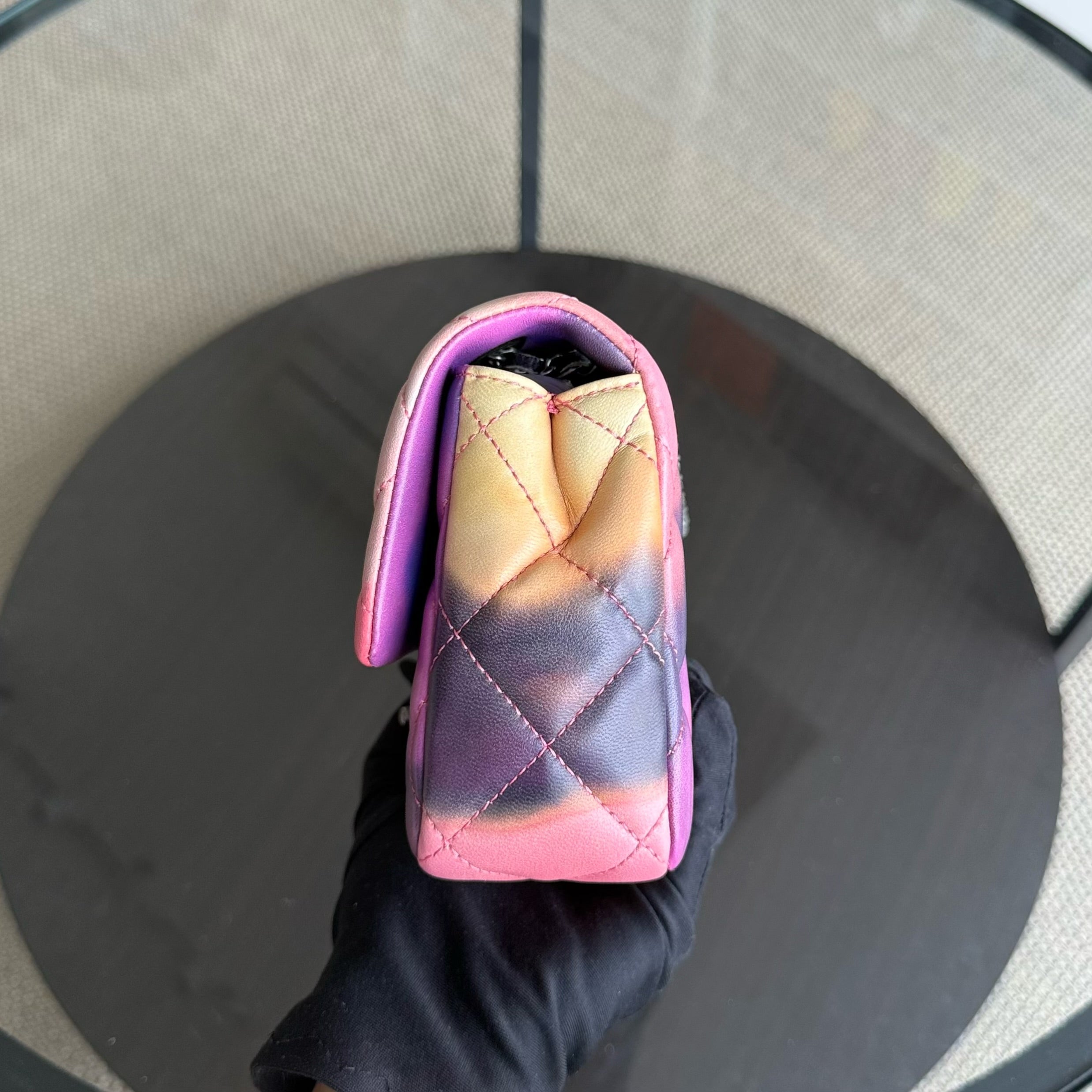 Chanel Classic Flap Small - Flower Power Quilted Lambskin Limited Edition Black Hardware Series 21