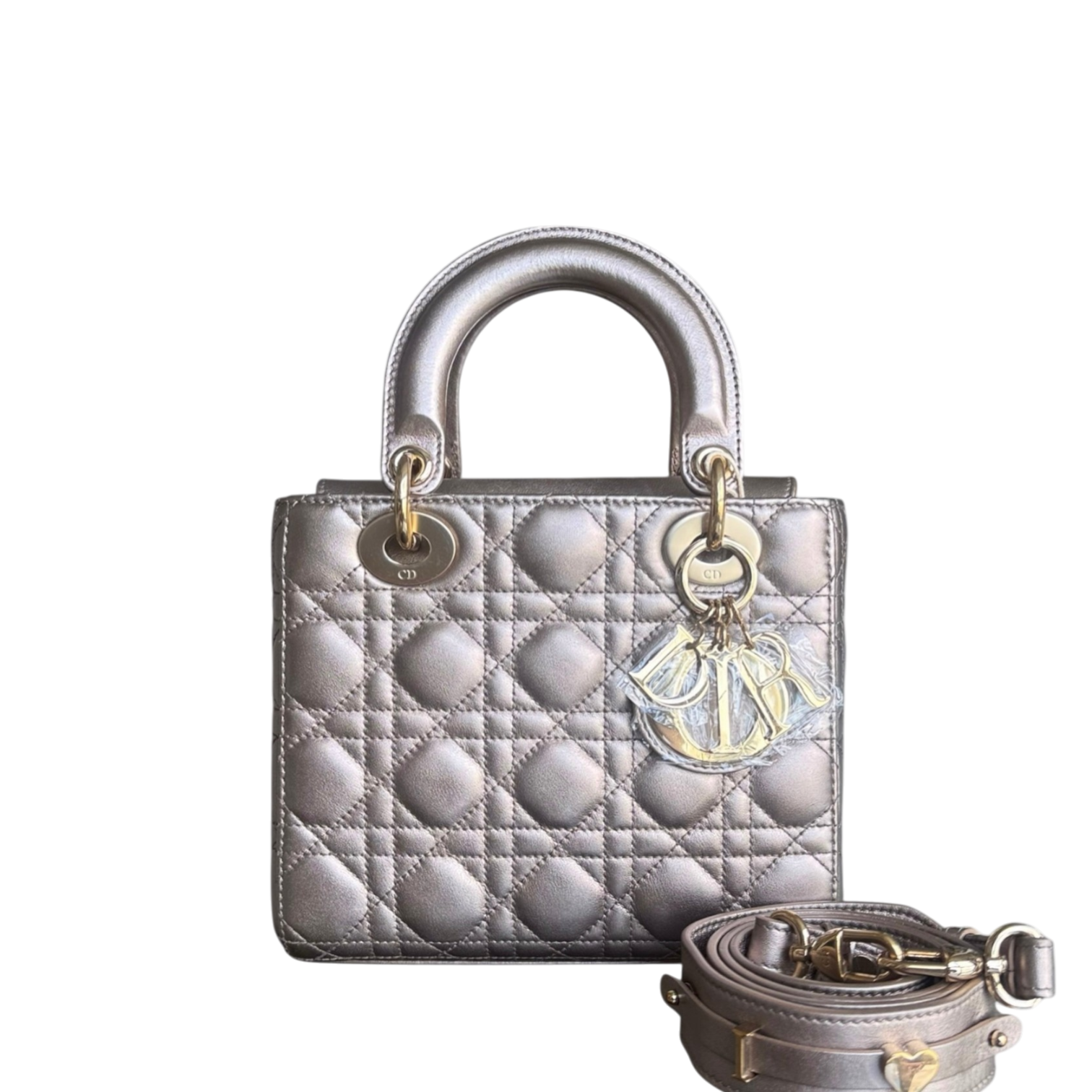 Dior Lady Small Flap ABC - Cannage Calfskin Gold Gold Hardware MyABC