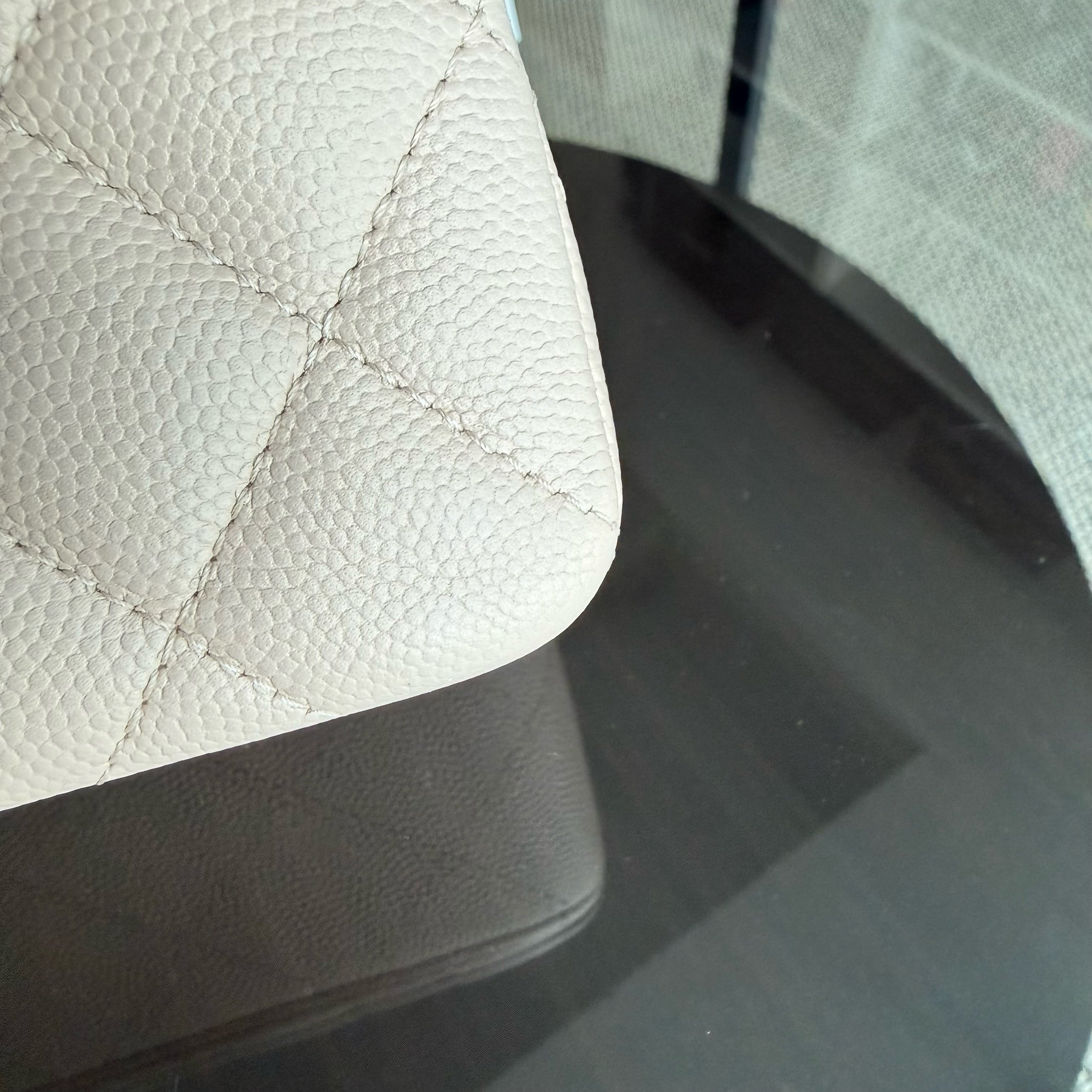 Chanel Classic Flap Small - Caviar 23CM Quilted Light Beige Gold Hardware Microchip