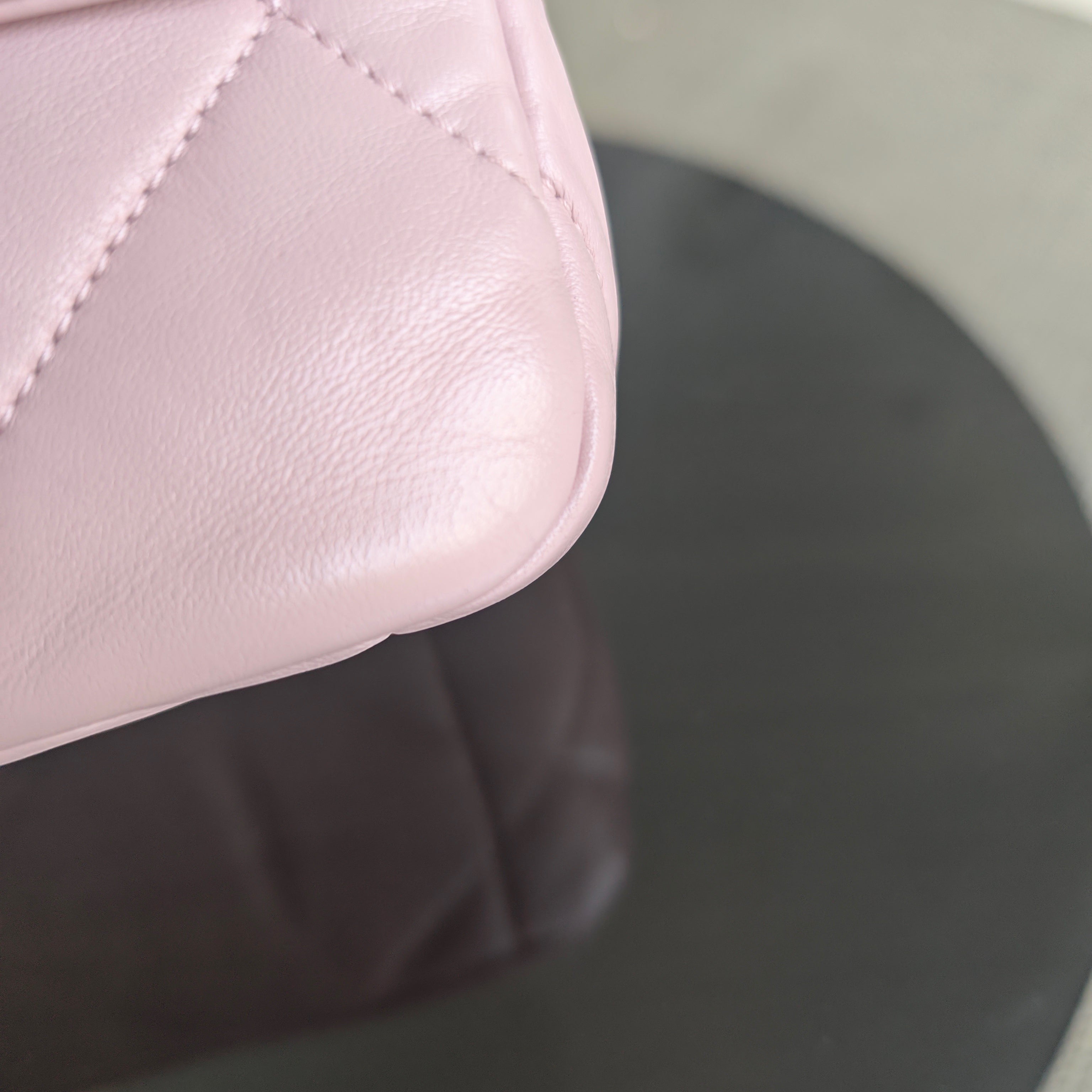 Chanel Small 19 Bag C19 Quilted Light Pink Two Tone Golden Hardware Series 31