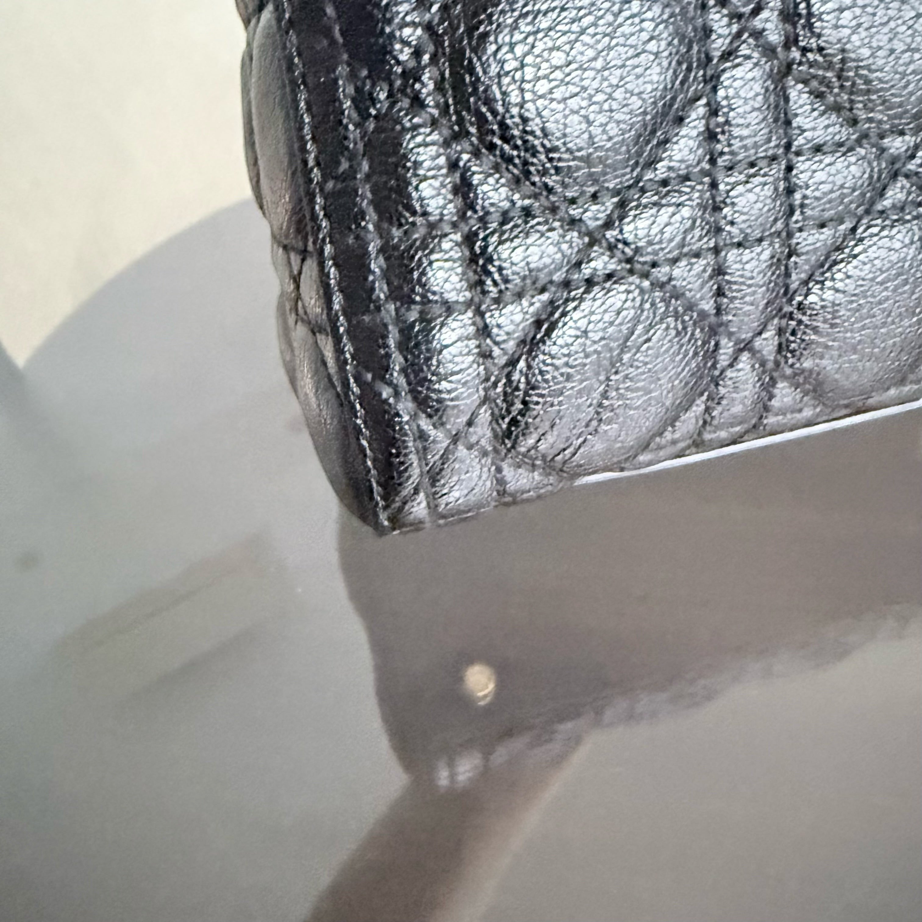 Dior Lady Large Flap - Calfskin Cannage Black Gold Hardware