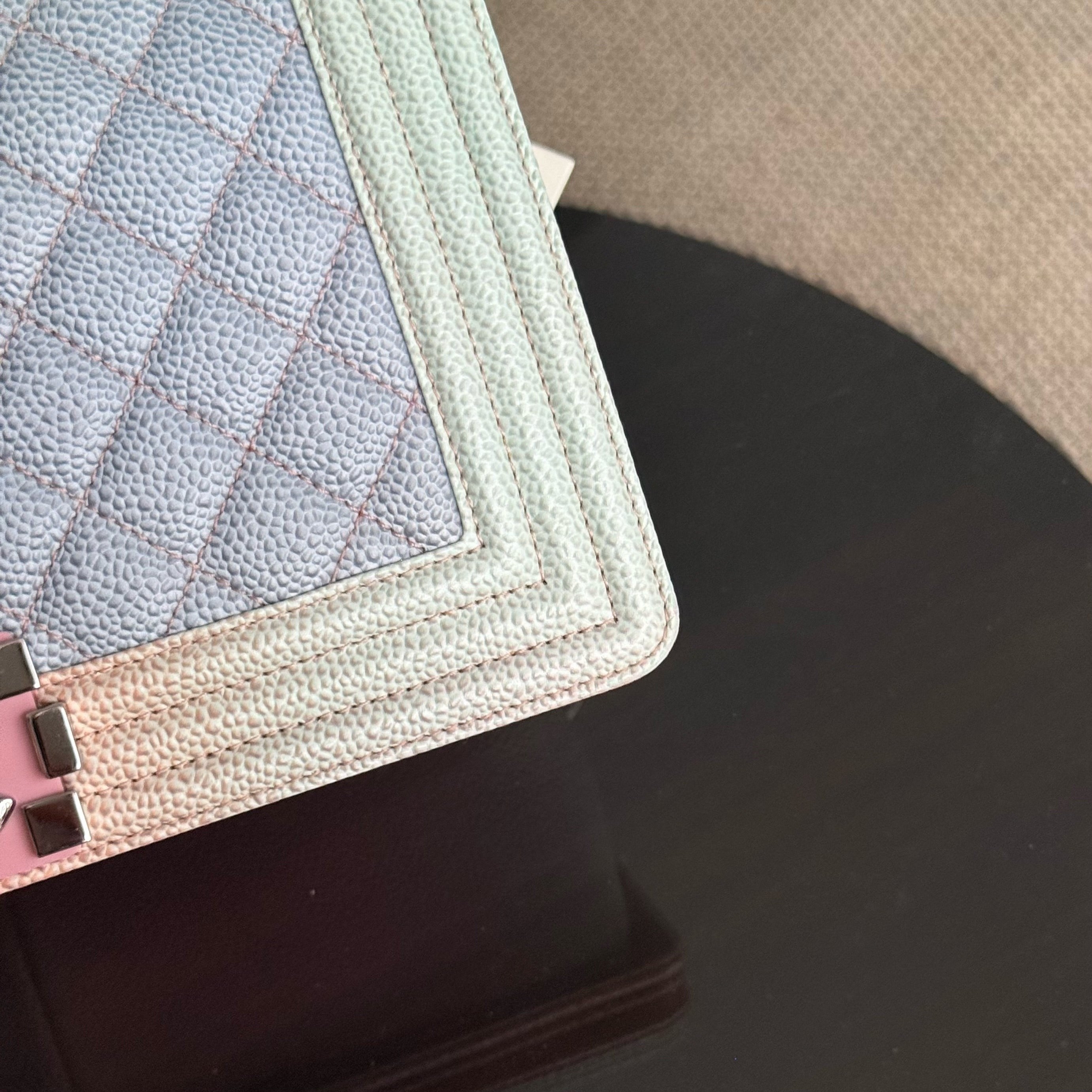 Chanel Boy Medium - Caviar 25CM Quilted Rainbow Limited Edition Series 25