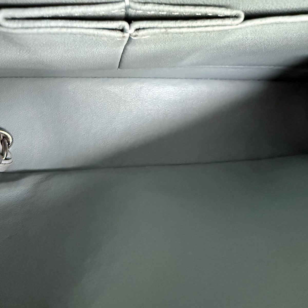 Chanel Classic Flap Small - Caviar 23CM Quilted Light Blue Green Silver Hardware Series 30