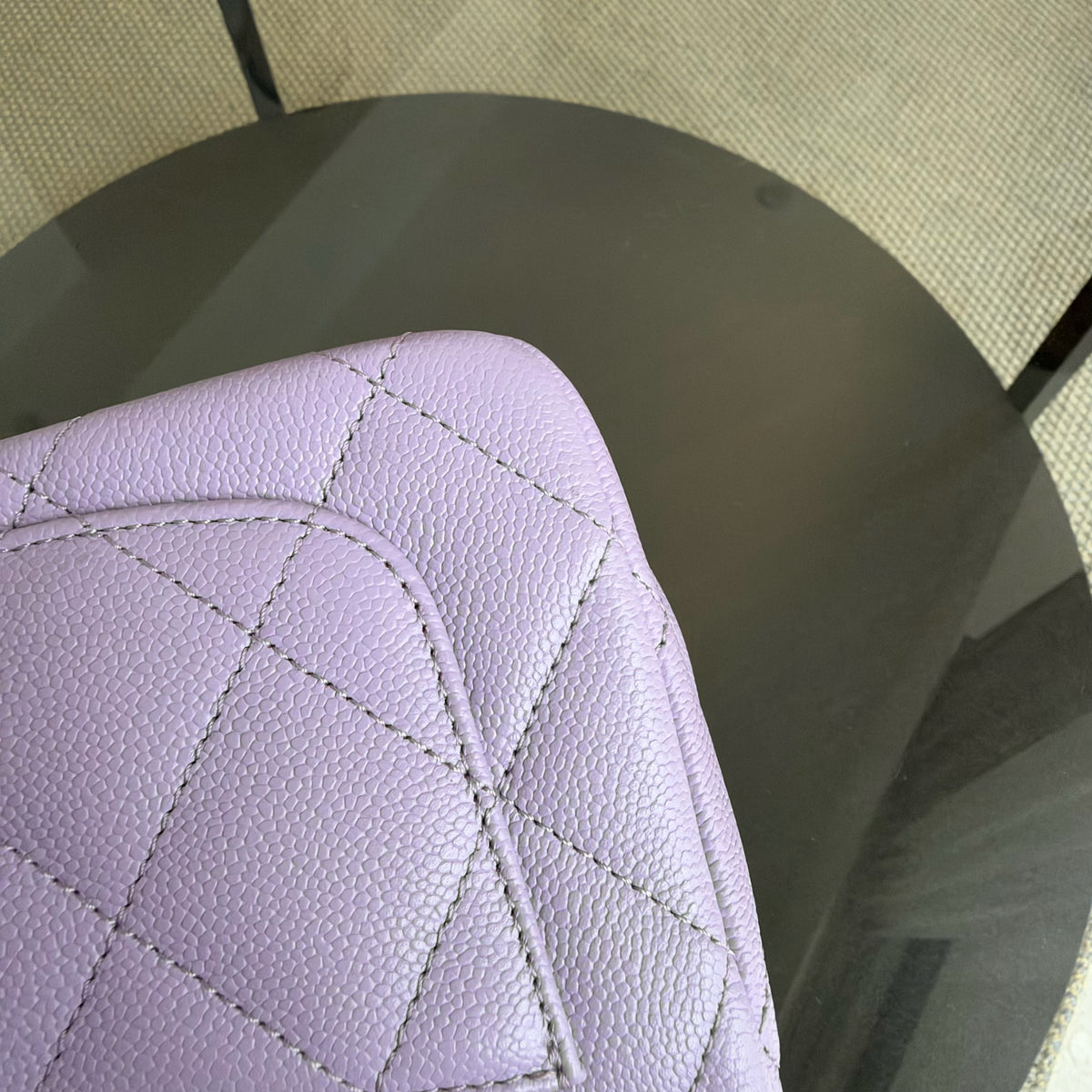 Chanel Flap Mini 21CM Sweetheart 23P - Caviar Quilted Lavender Gold Hardware Microchip