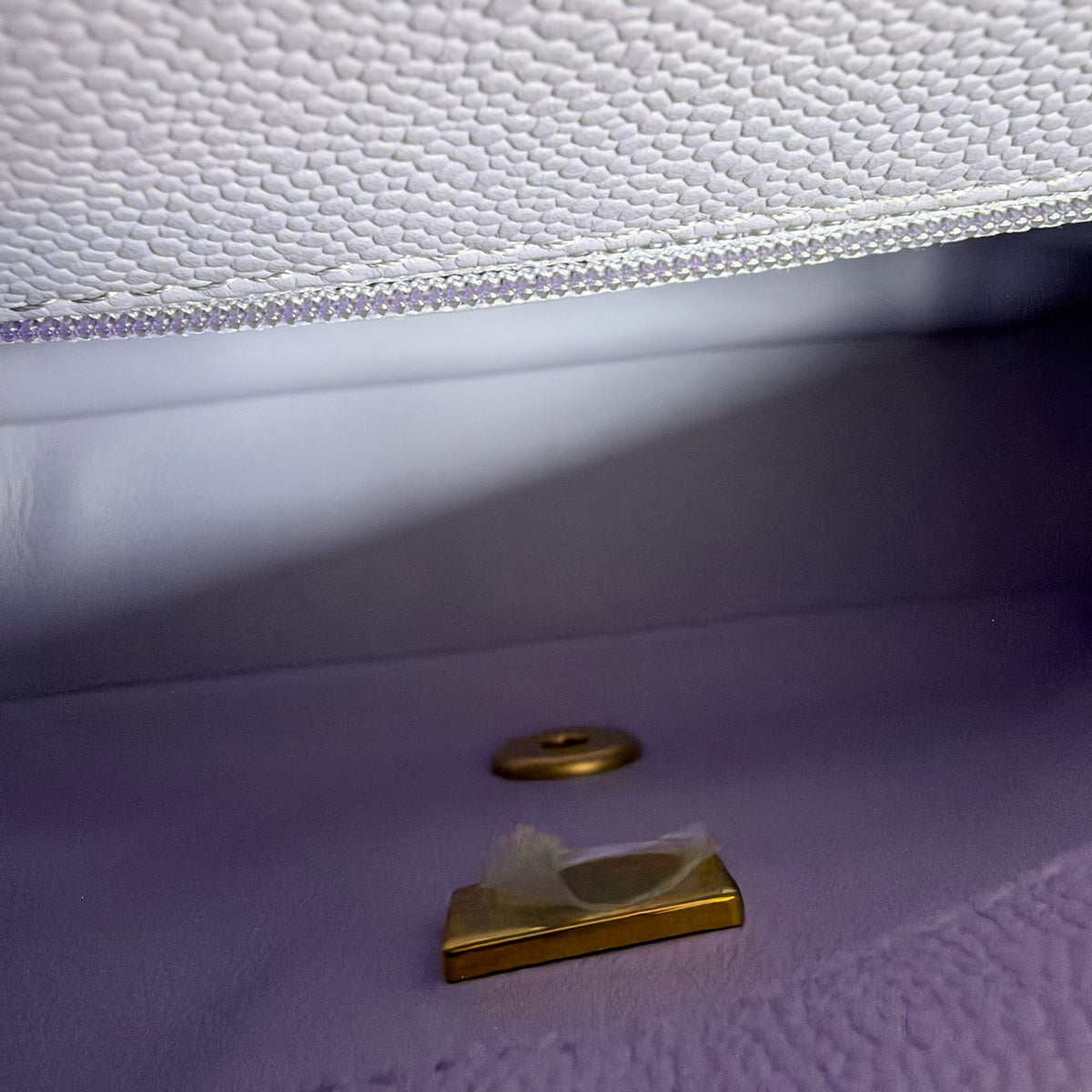 Chanel Flap Mini 21CM Sweetheart 23P - Caviar Quilted Lavender Gold Hardware Microchip