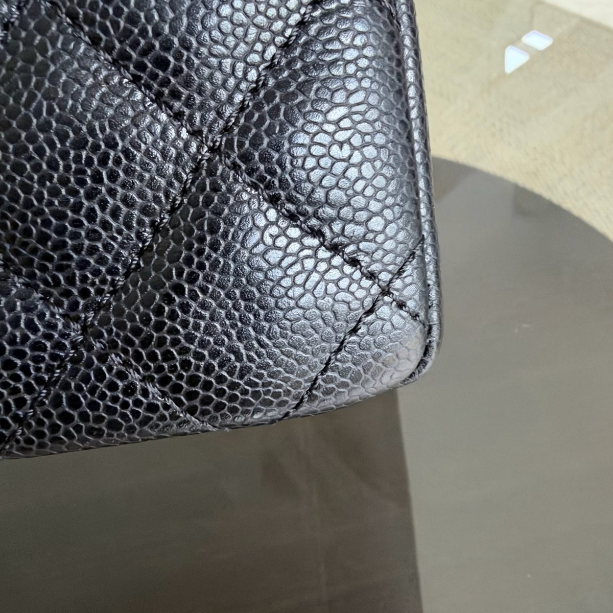 Chanel GST Grand Shopping Tote - Caviar Quilted Black Gold Hardware