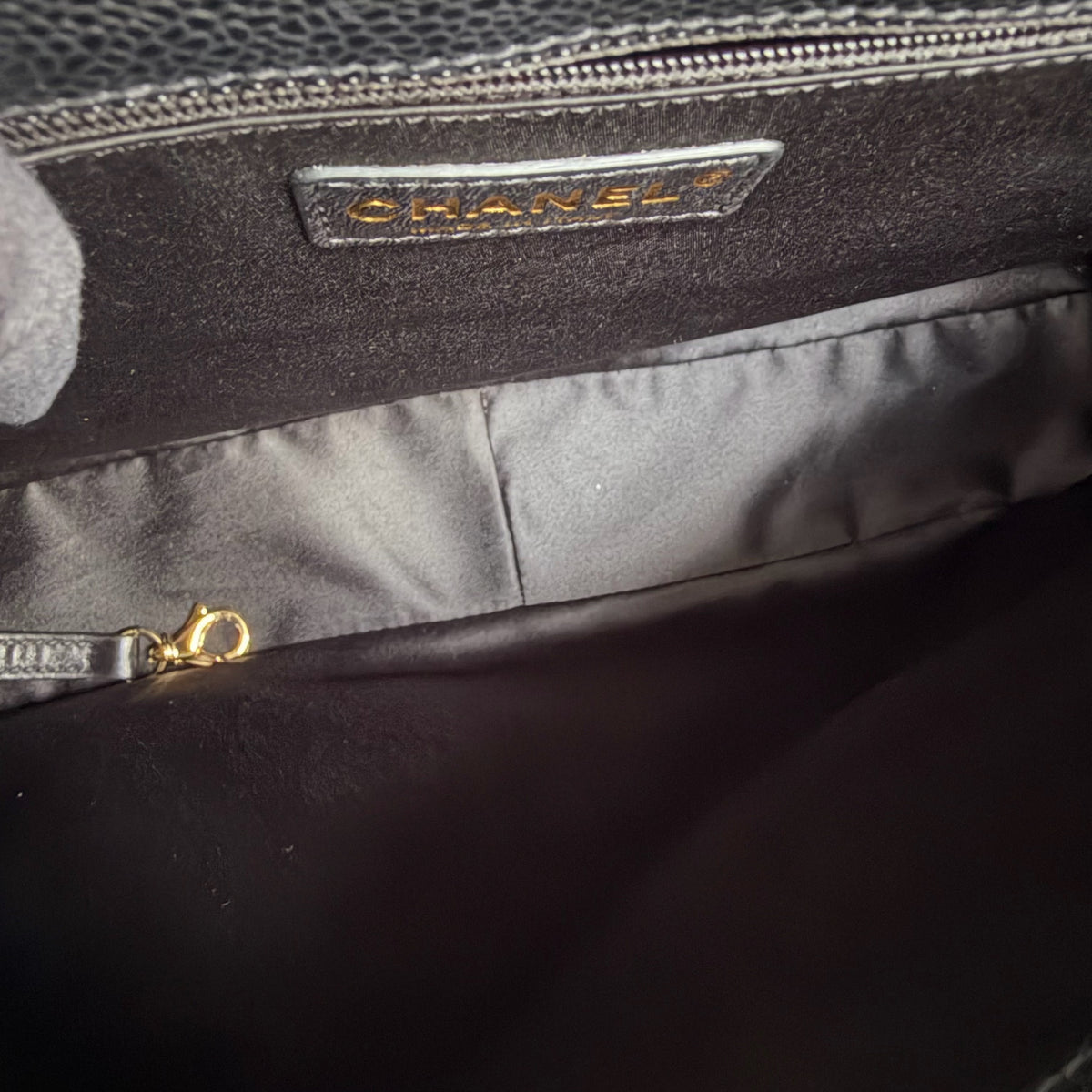Chanel GST Grand Shopping Tote - Caviar Quilted Black Gold Hardware