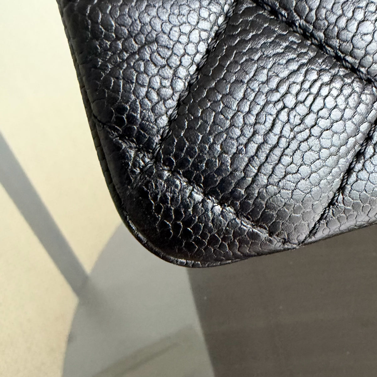 Chanel GST Grand Shopping Tote - Caviar Quilted Black Silver Hardware