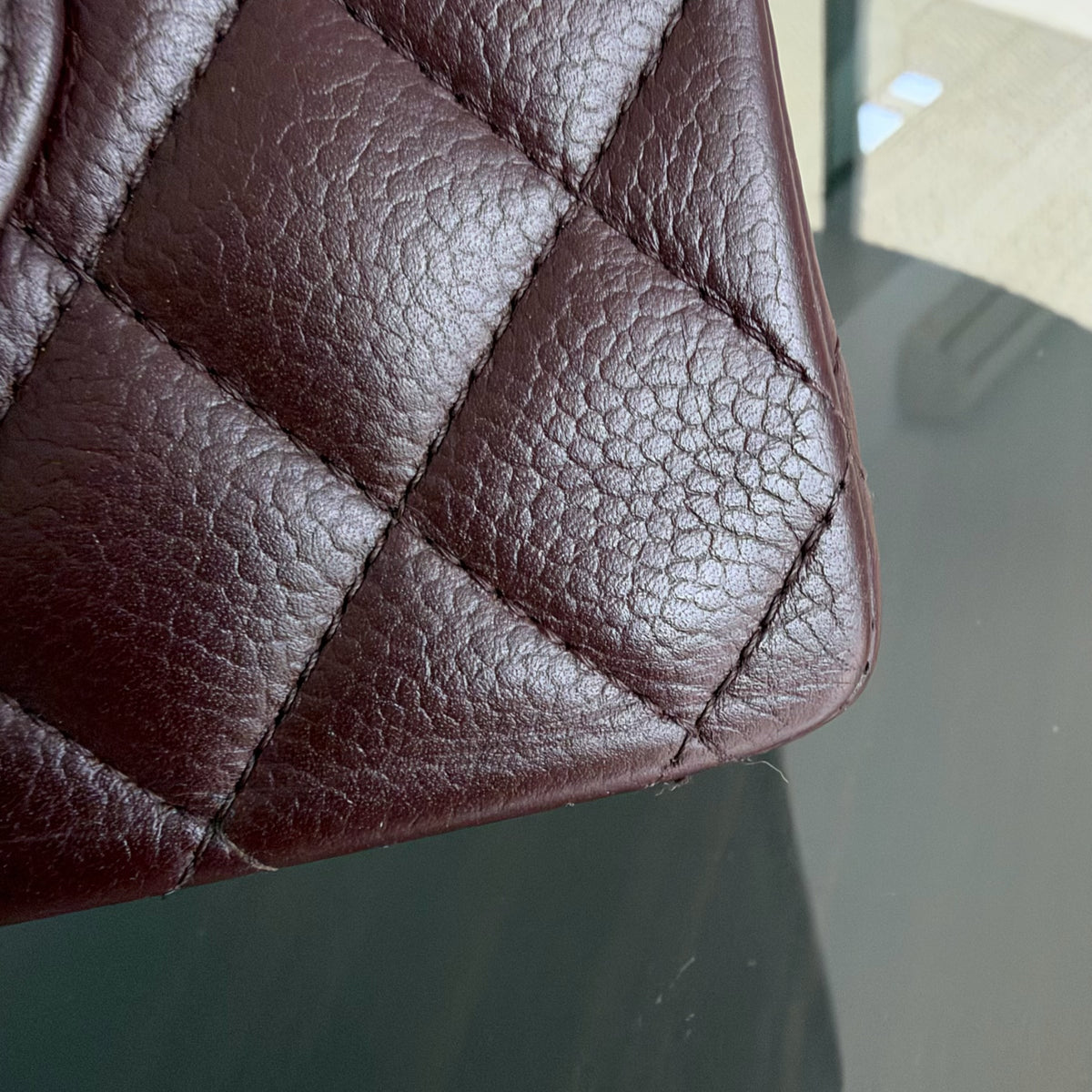 Chanel Classic Flap Medium - 25CM Quilted Caviar Dark Brown Silver Hardware Series 14