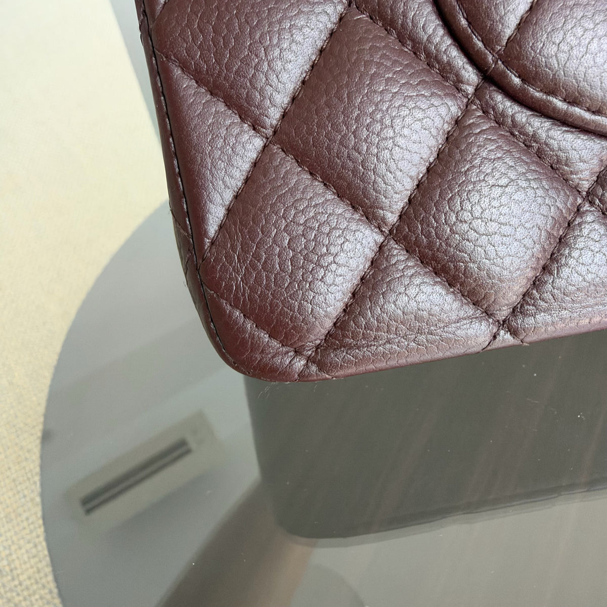 Chanel Classic Flap Medium - 25CM Quilted Caviar Dark Brown Silver Hardware Series 14