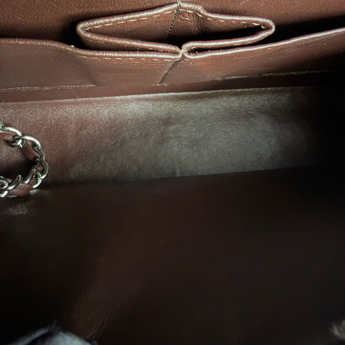 Chanel Classic Flap Medium - 25CM Quilted Caviar Dark Brown Silver Hardware Series 14