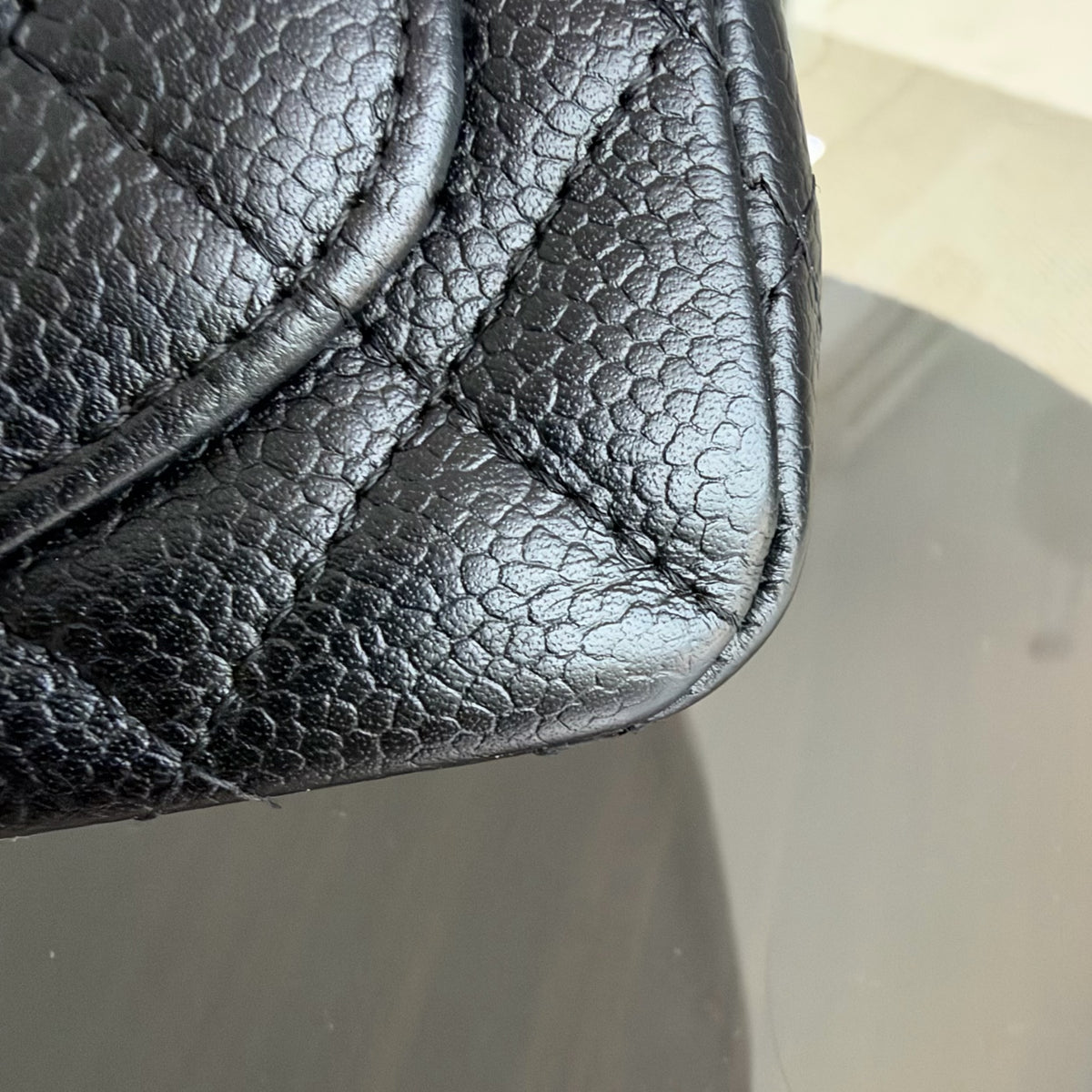 Chanel Classic Flap Mini Square - Caviar Quilted Black 24K Gold Hardware Series 11
