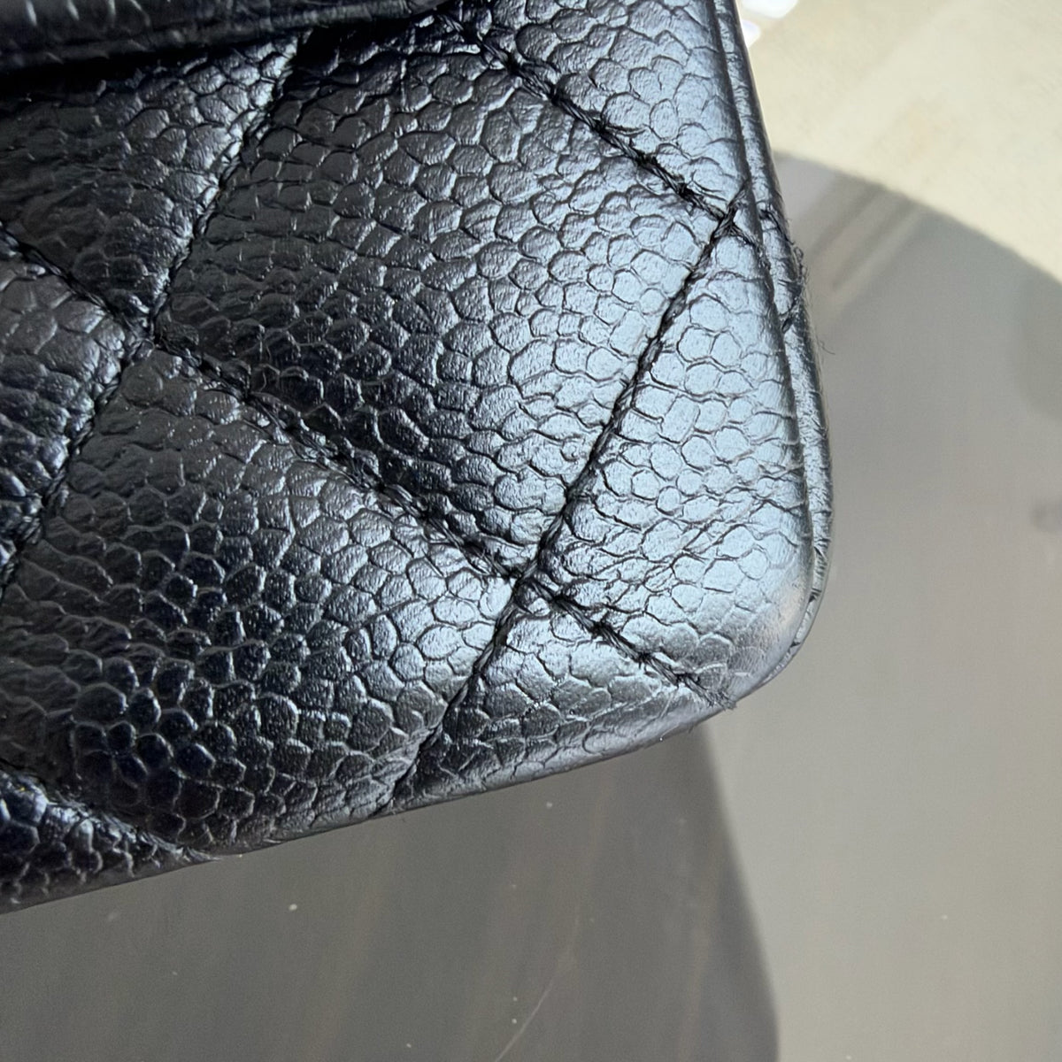 Chanel Classic Flap Mini Square - Caviar Quilted Black 24K Gold Hardware Series 11