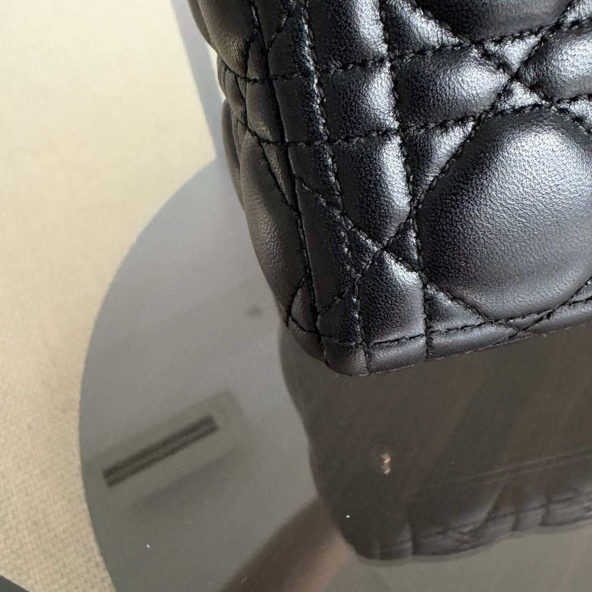 Dior Lady Large - Cannage Lambskin Black Gold Hardware