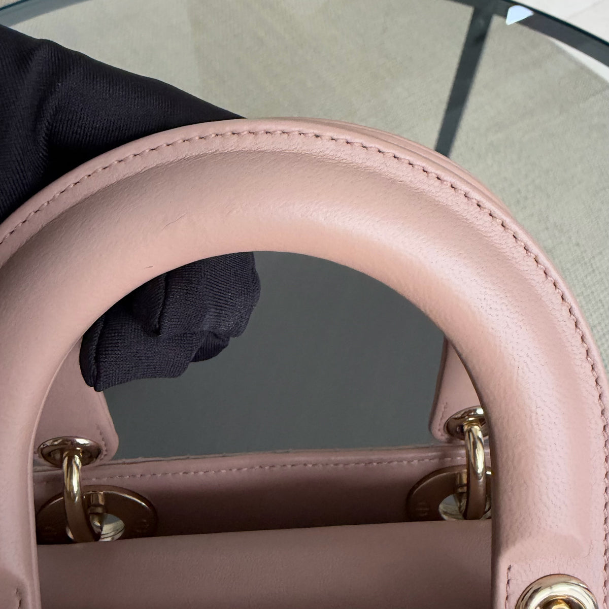 Dior MyABC Lady Small Flap - 20CM Cannage Lambskin Blush Pink Gold Hardware