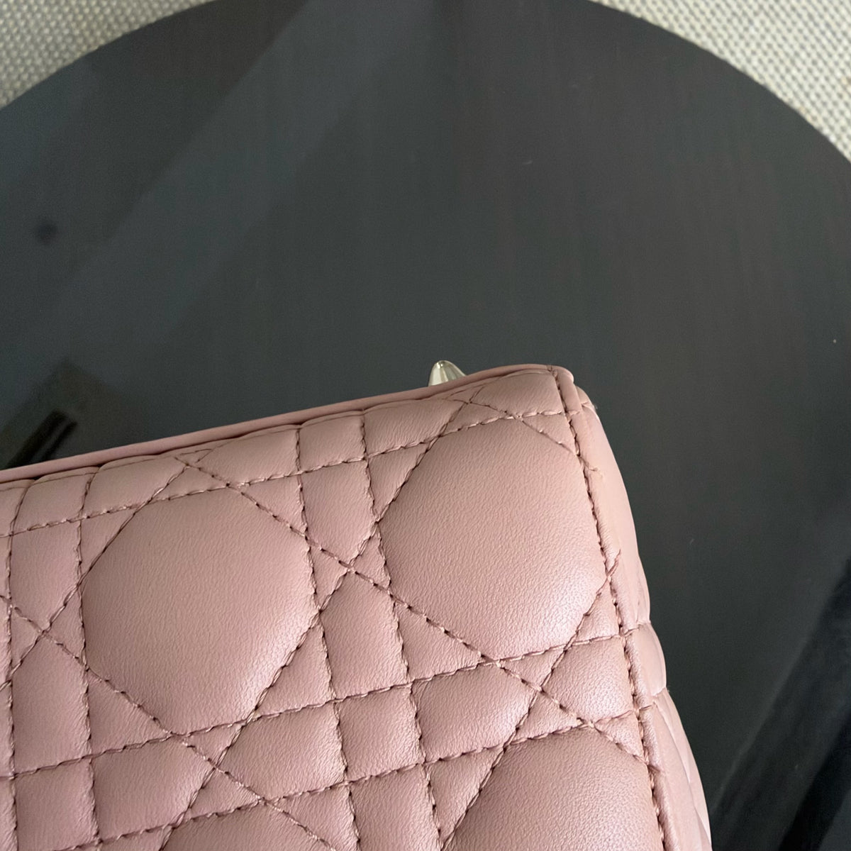 Dior MyABC Lady Small Flap - 20CM Cannage Lambskin Blush Pink Gold Hardware