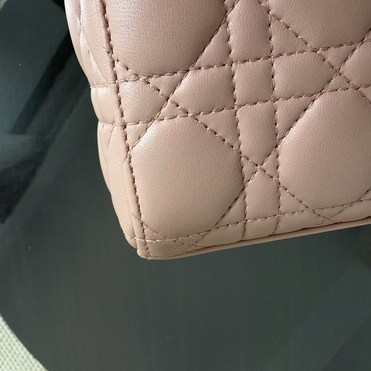 Dior MyABC Lady Small Flap - 20CM Cannage Lambskin Blush Pink Gold Hardware