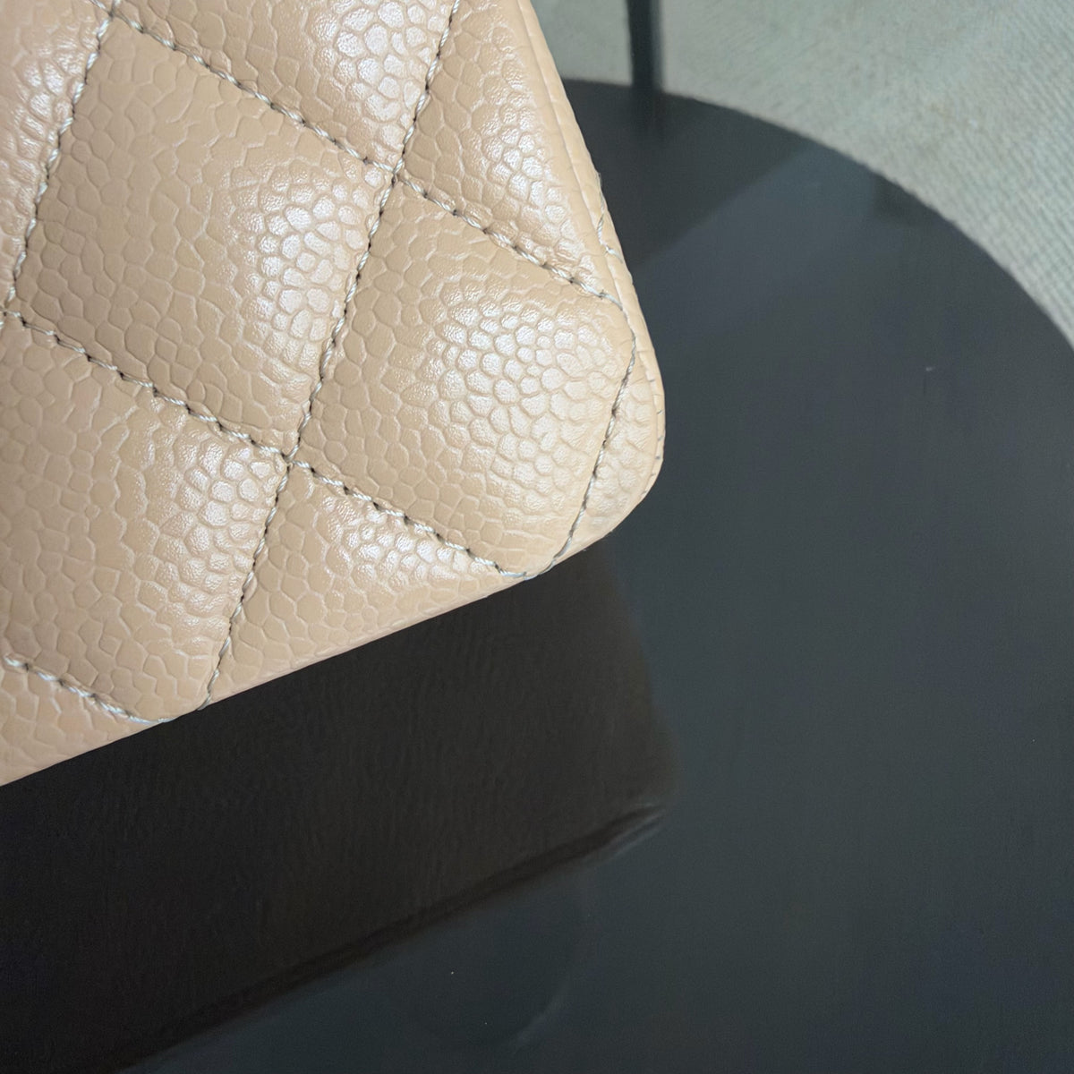 Chanel Classic Flap Medium - Caviar 25CM Quilted Caramel Gold Hardware Series 31