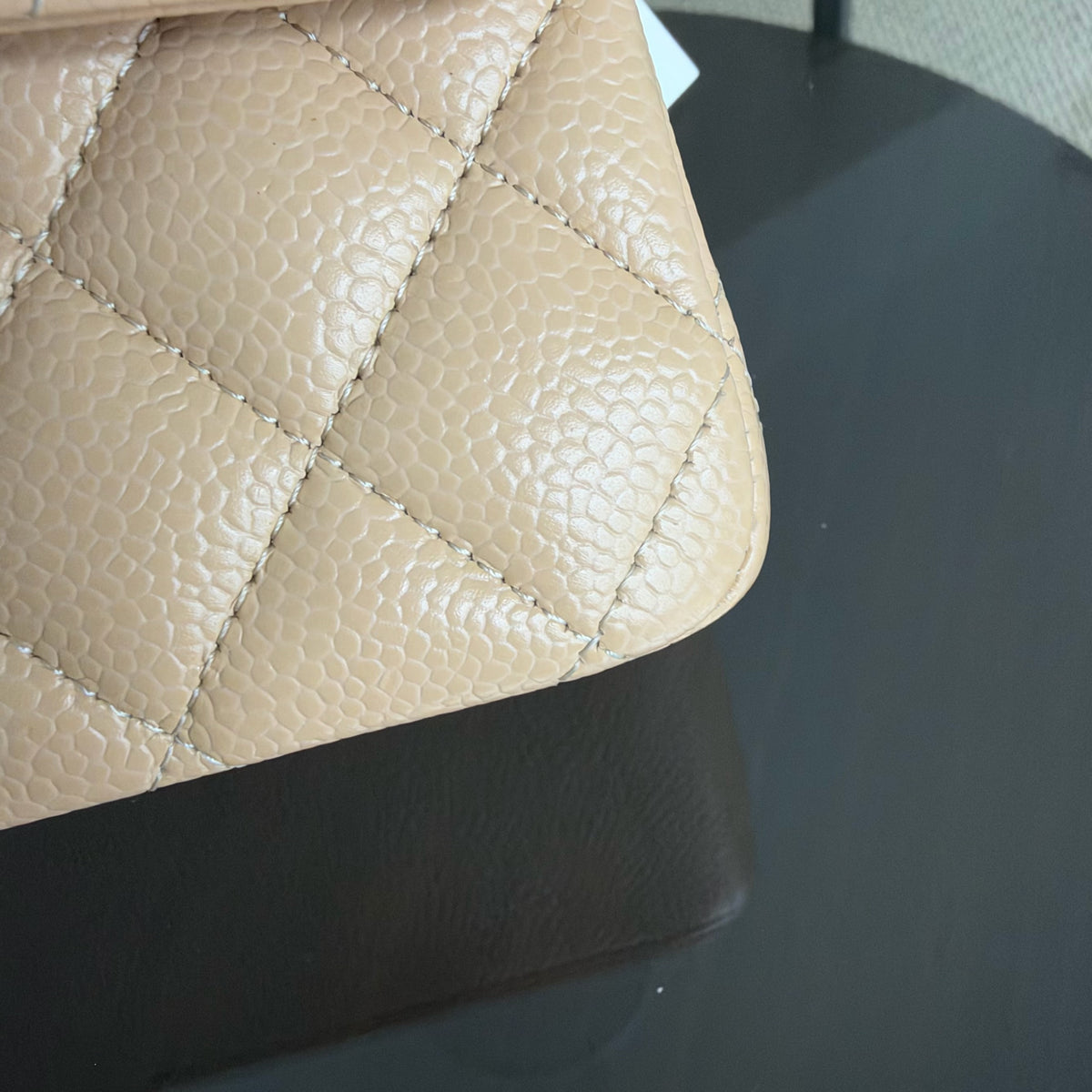 Chanel Classic Flap Medium - Caviar 25CM Quilted Caramel Gold Hardware Series 31