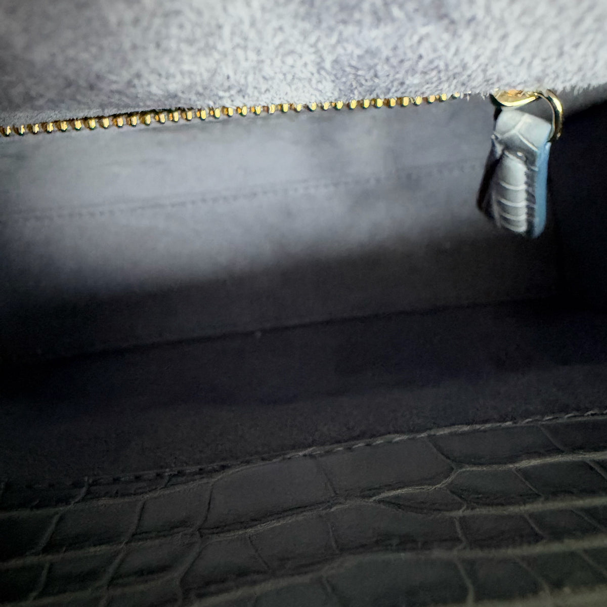 Dior Lady Mini - Exotic Himalaya Crocodile Limited Edition Swarovski Crystal Silver Hardware