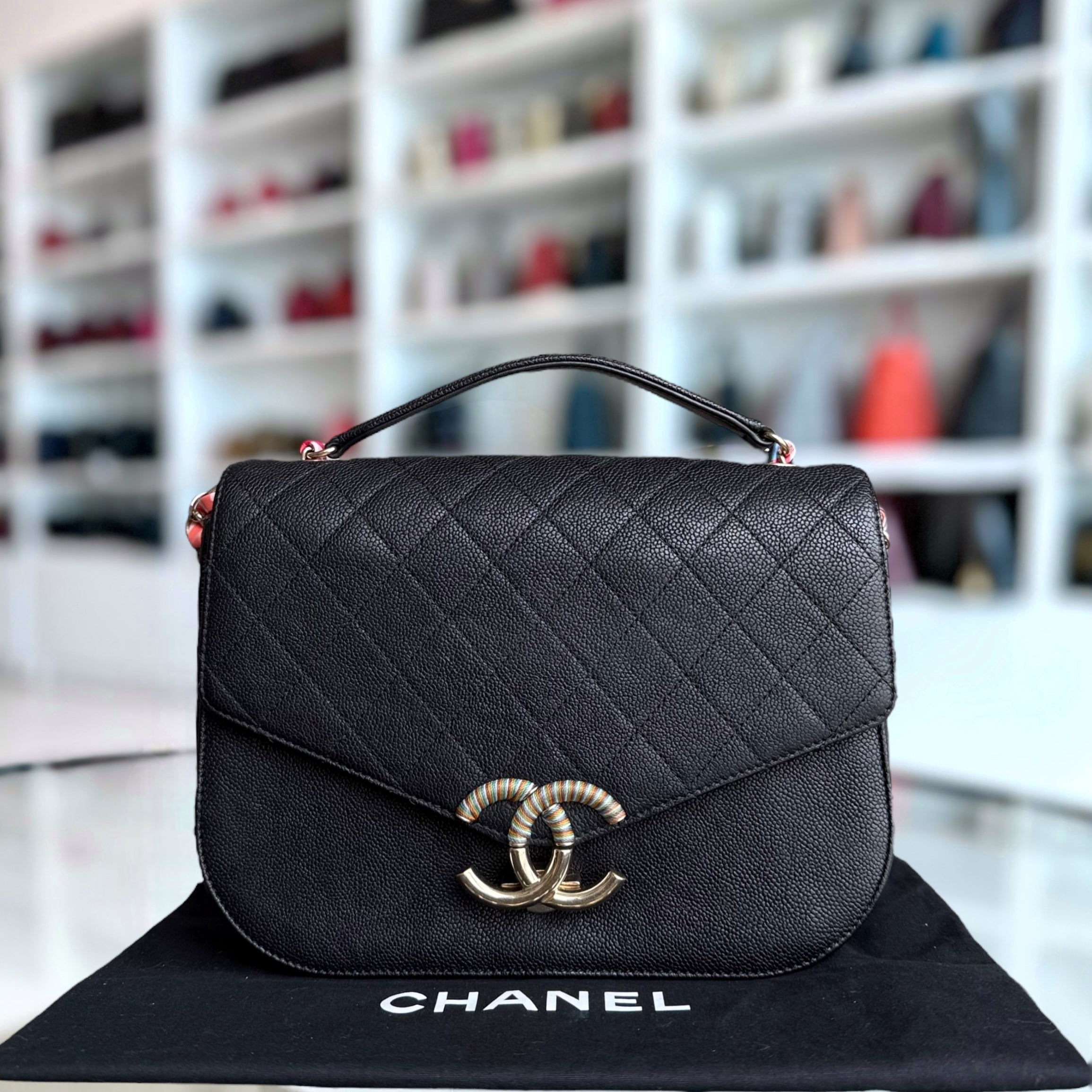 Chanel Coco Curve Cuba - Caviar Medium Black Gold Hardware