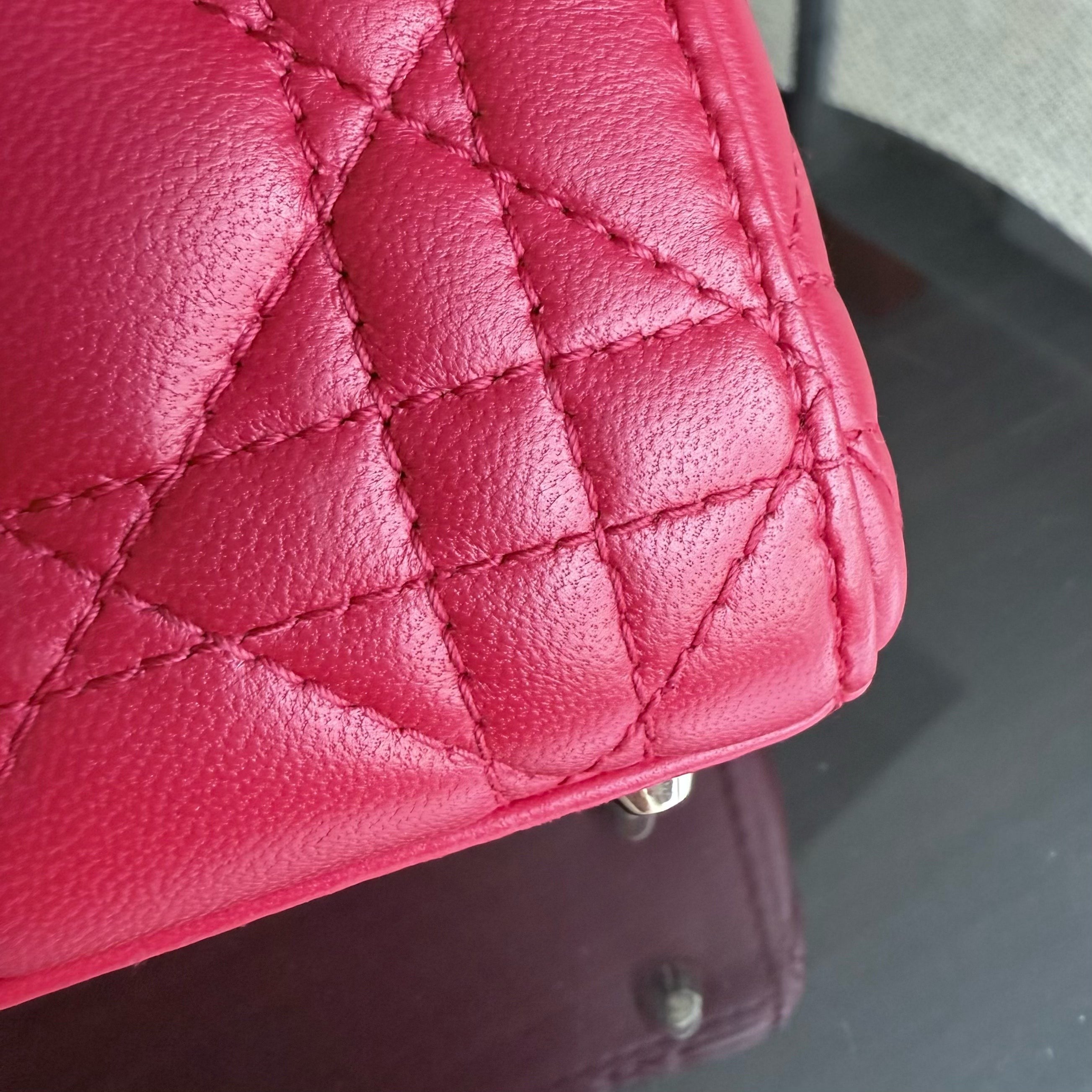 Dior Lady Mini - Cannage Lambskin Red Gold Hardware Adjustable Strap